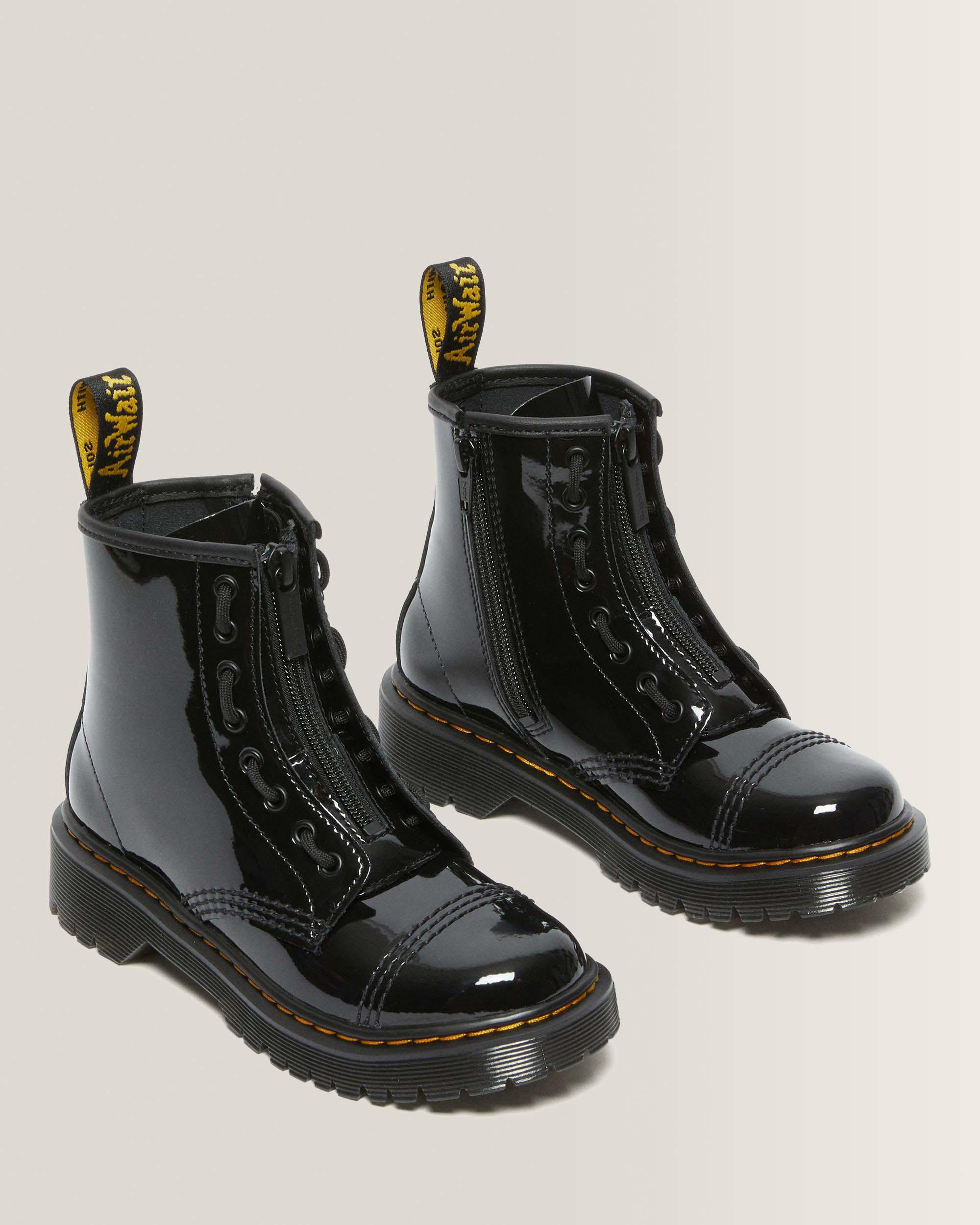 Boots Sinclair Bex en cuir verni Junior