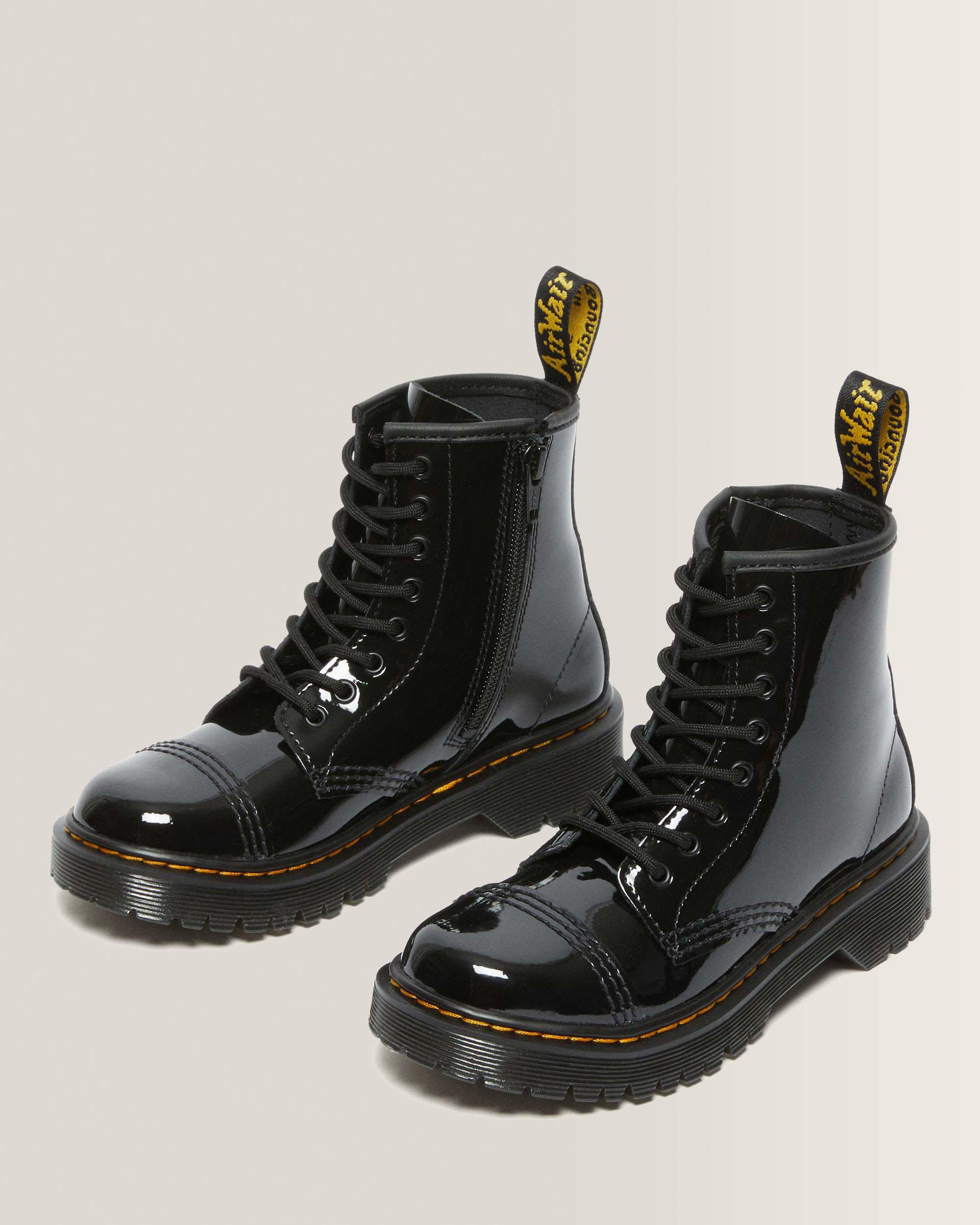 Boots Sinclair Bex en cuir verni Junior