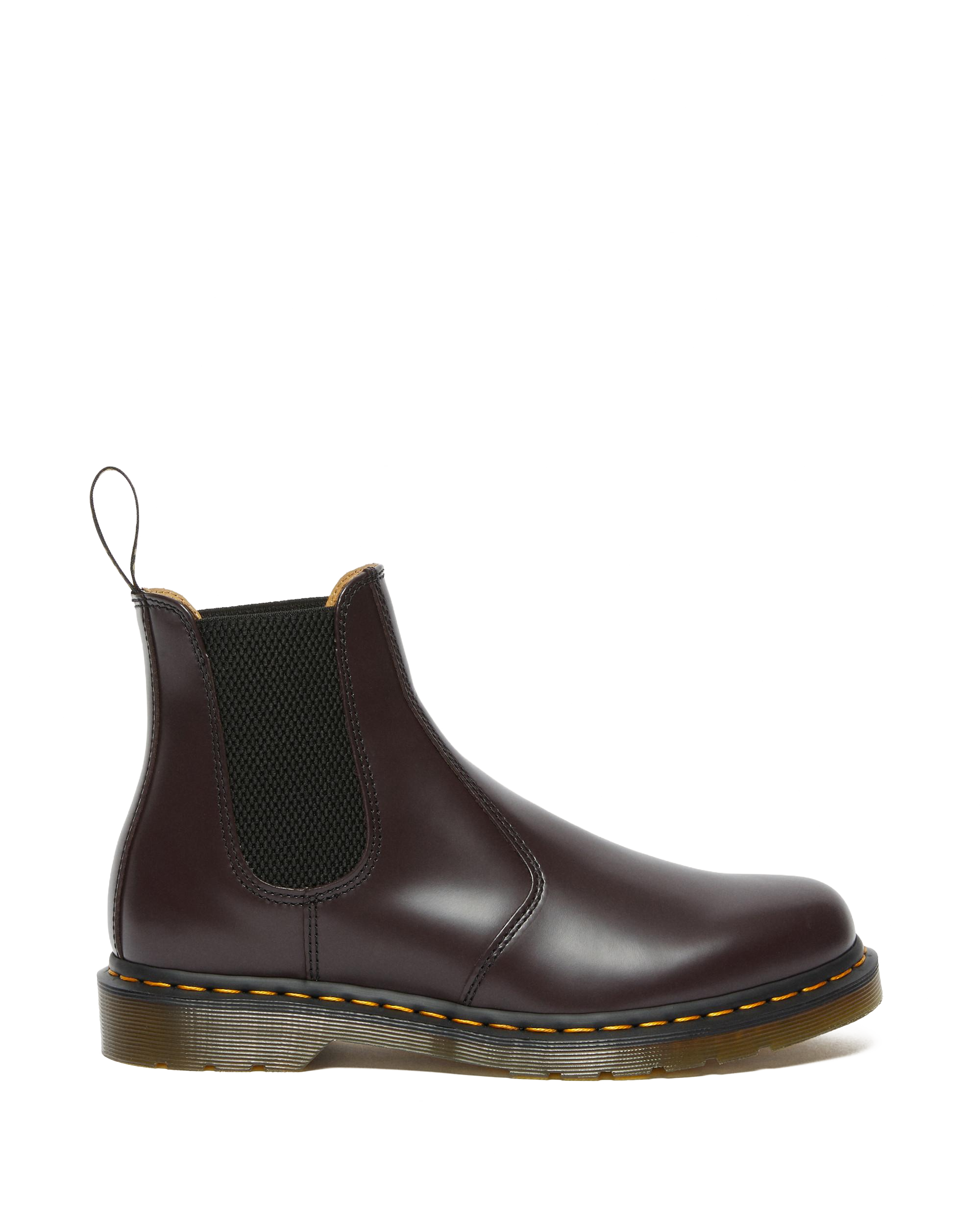 Stivaletti Chelsea di pelle  2976 con cuciture gialle Smooth