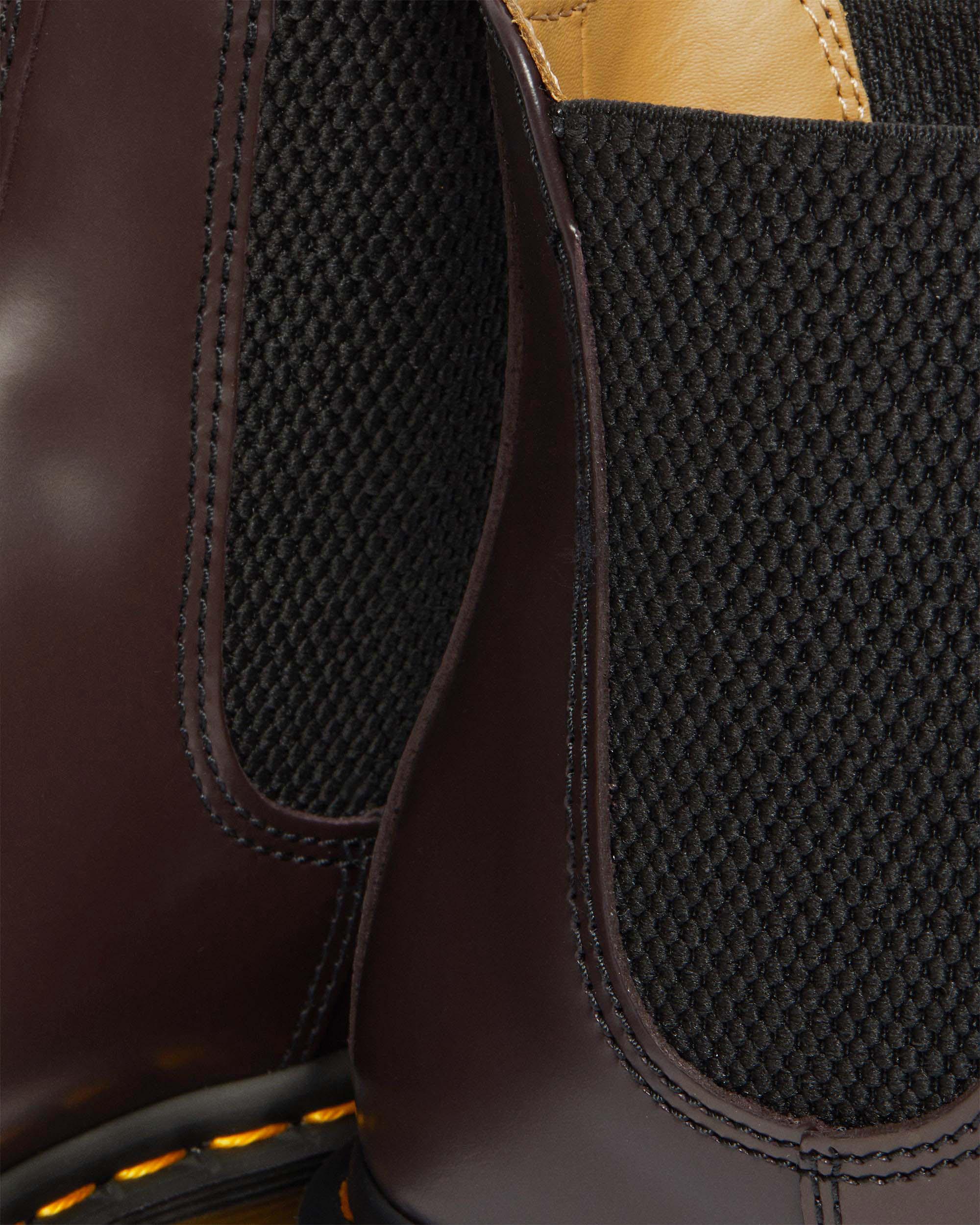 Stivaletti Chelsea di pelle  2976 con cuciture gialle Smooth