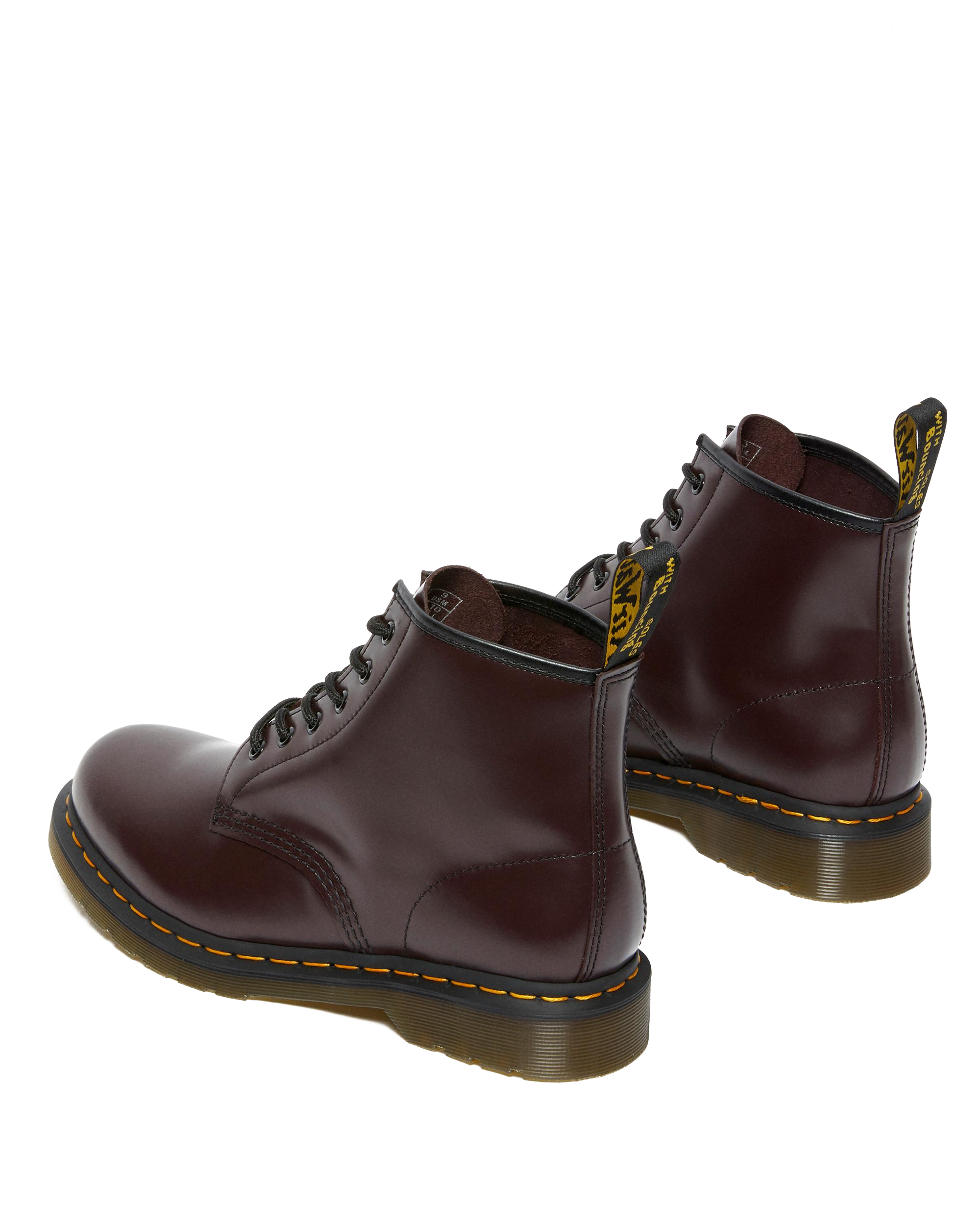 Boots basses 101 Yellow Stitch en cuir Smooth
