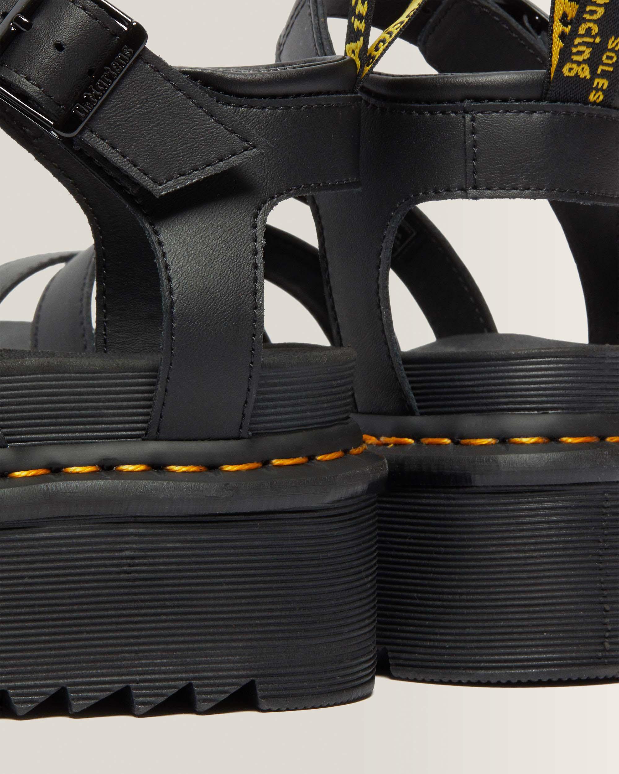 Blaire Quad Hydro Leather Platform Gladiator Sandals