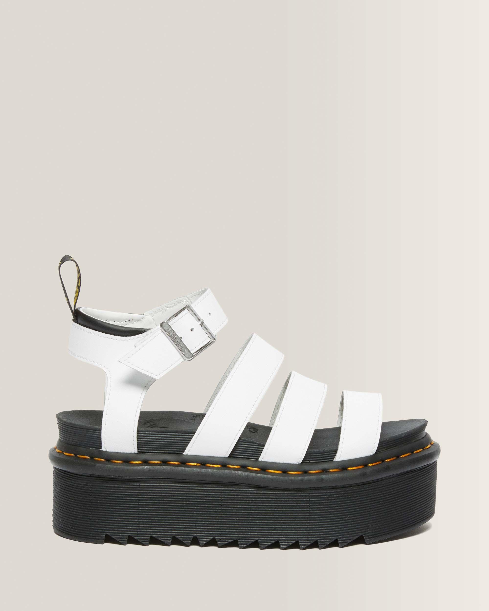 Blaire Quad Hydro Leather Platform Gladiator Sandals