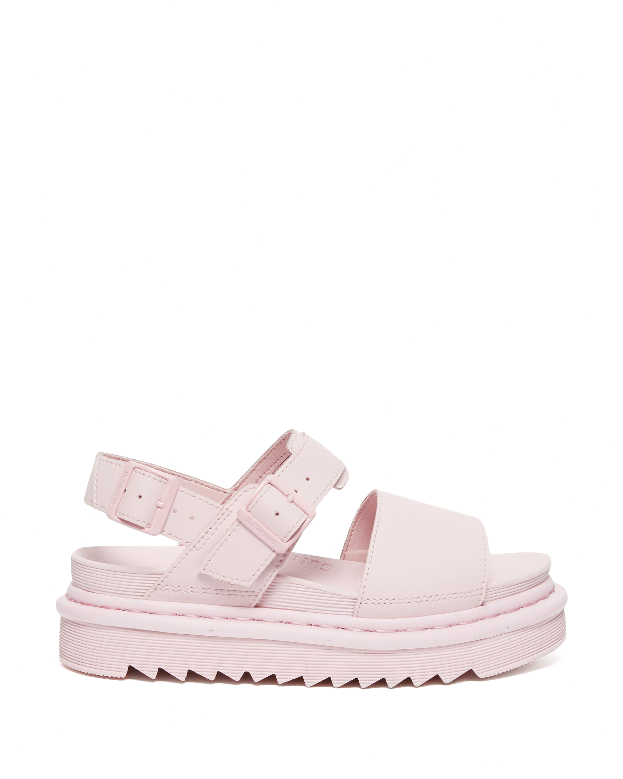 Voss Hydro Leather Strap Sandals in CHALK PINK | Dr. Martens™
