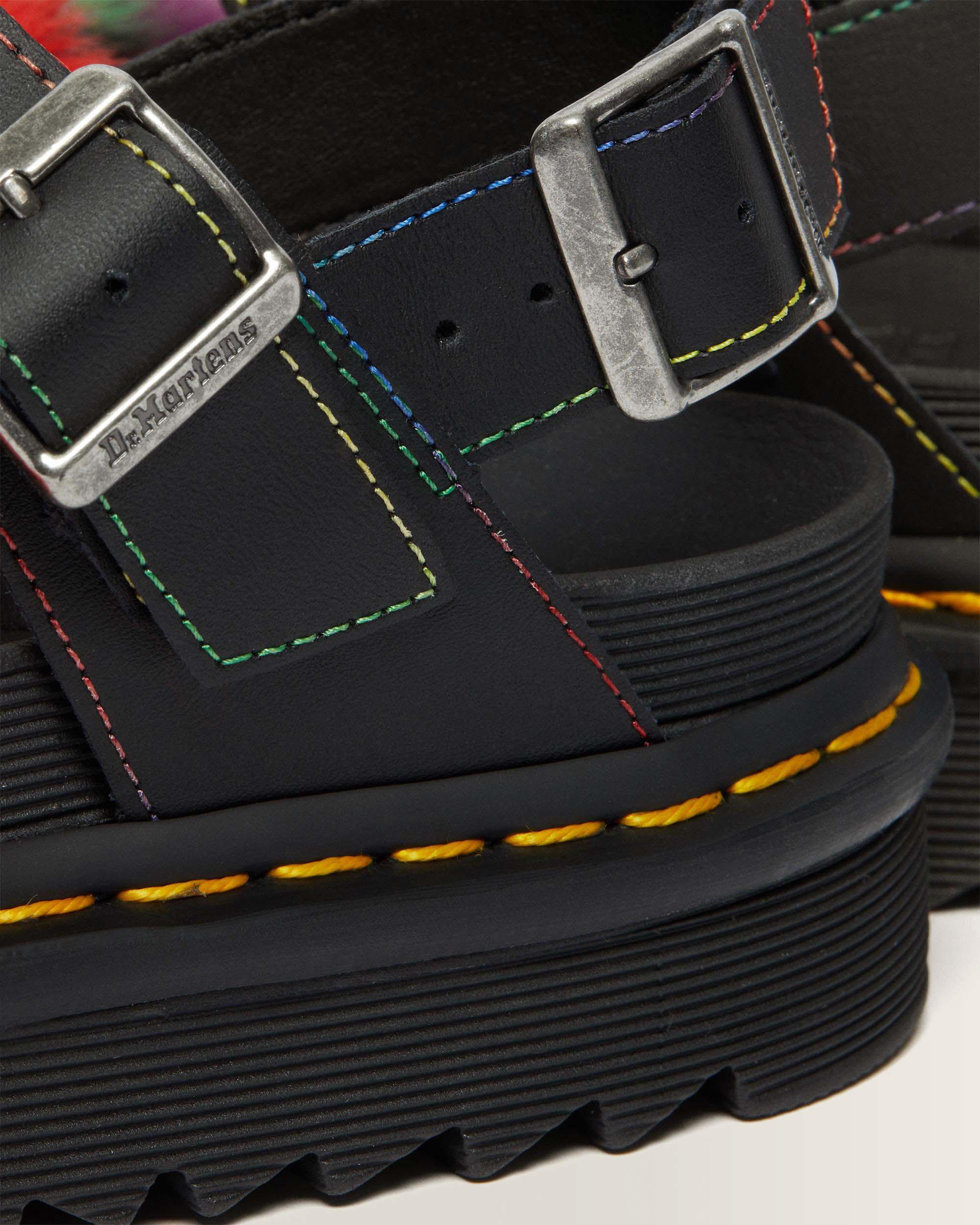 Voss II Fluffy Imitatiebont Sandalen met Leren Band