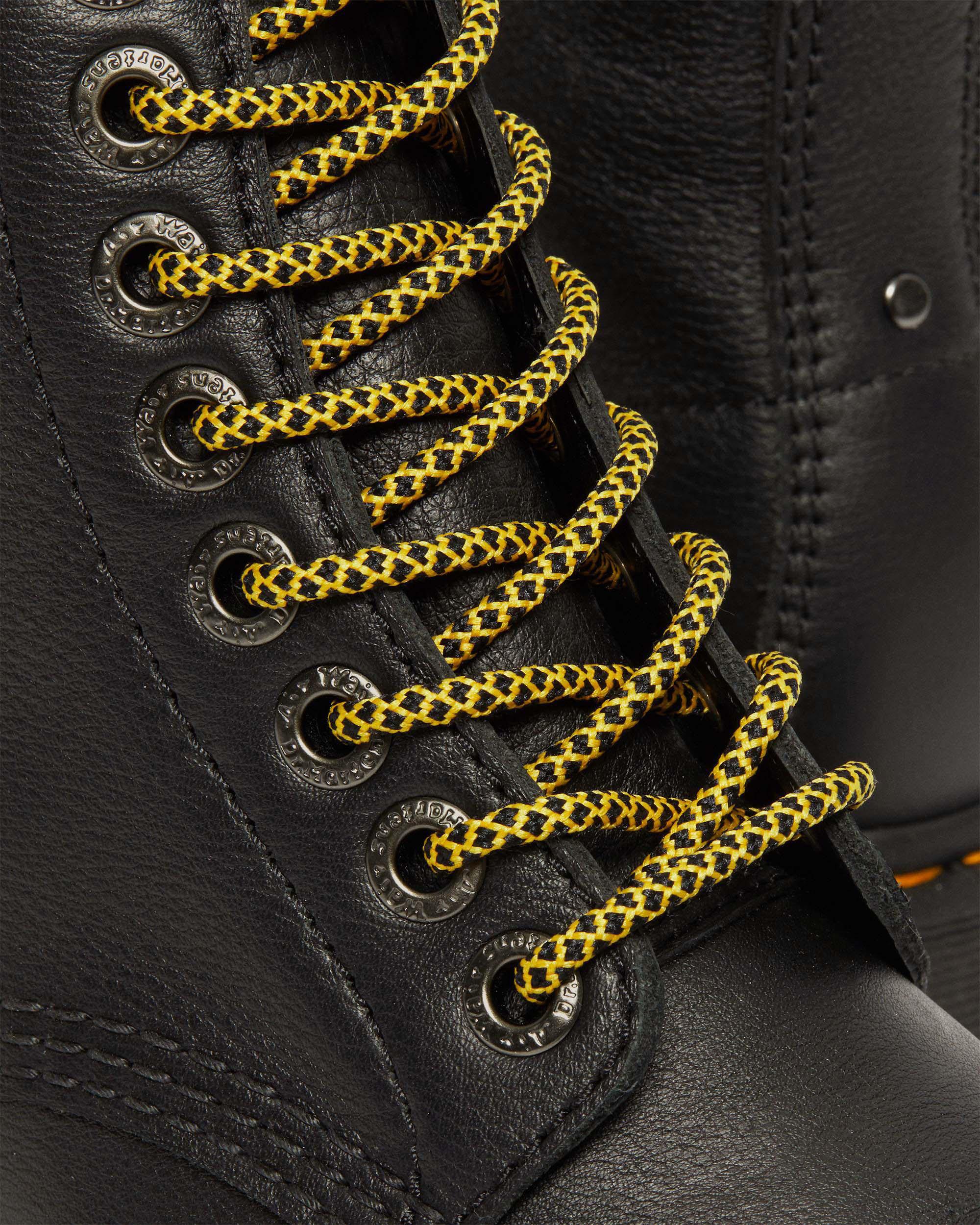 Sinclair Max Pisa Leather Platform Boots in Black | Dr. Martens™