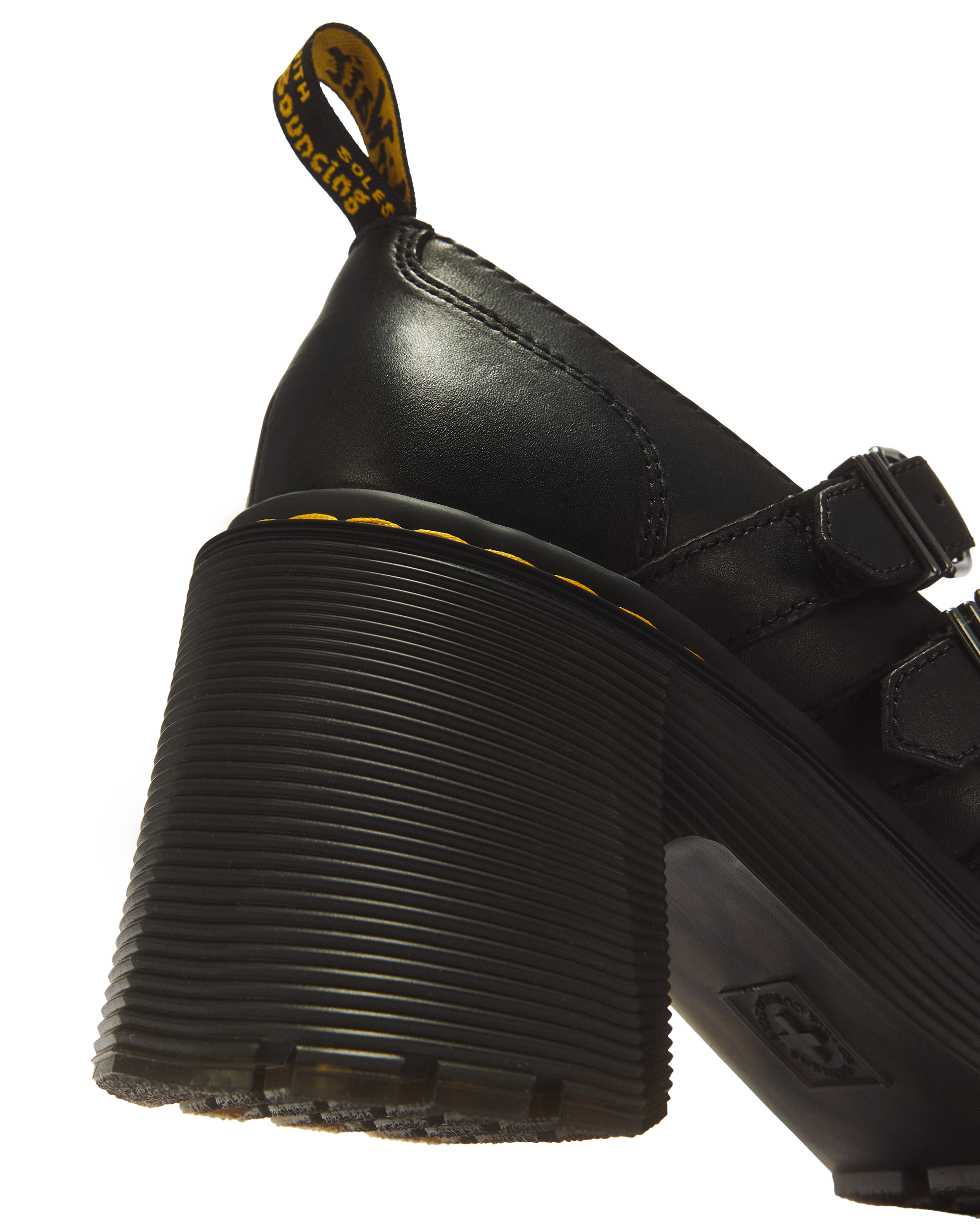 Eviee Sendal Leather Heeled Mary Jane Shoes