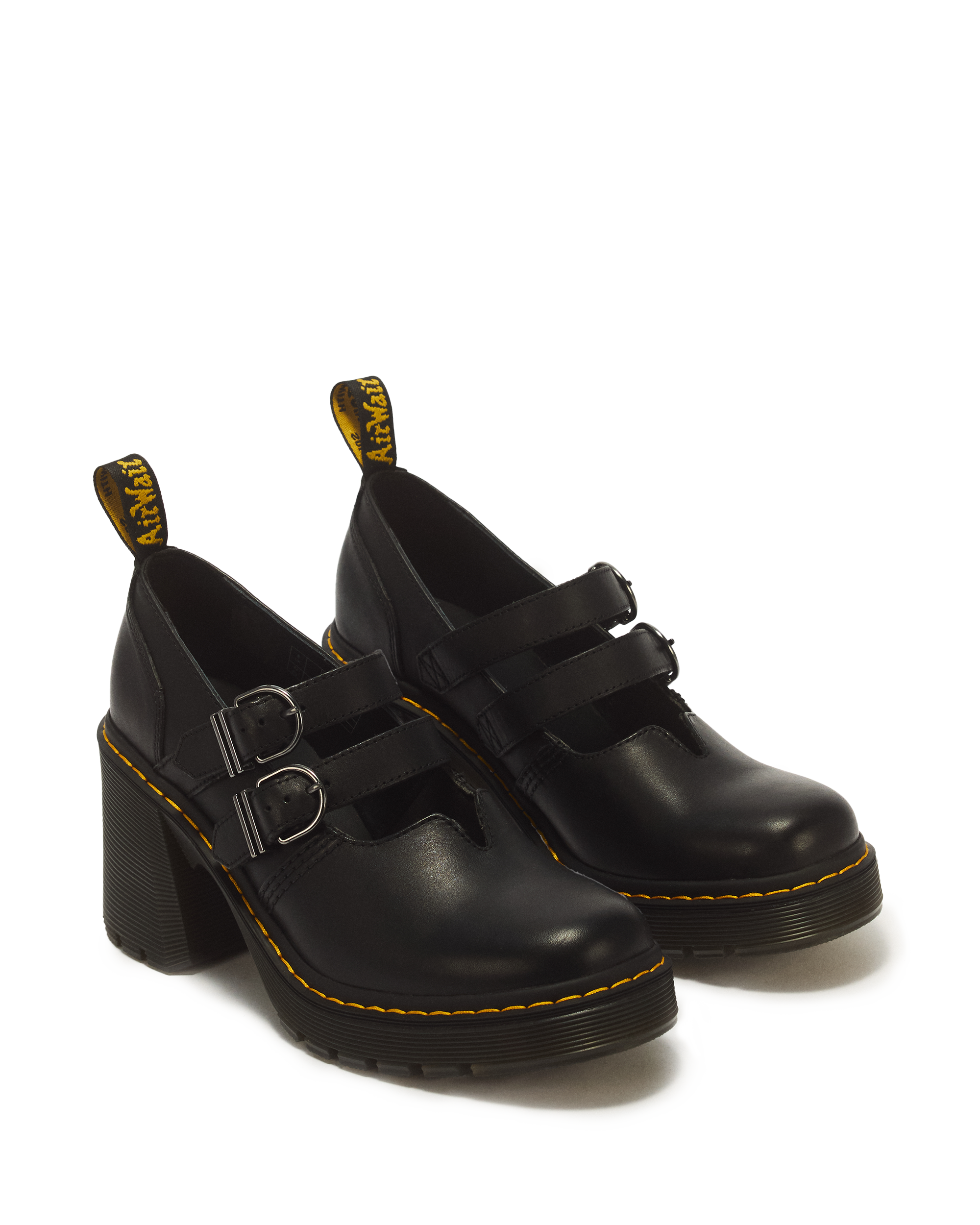 Eviee Sendal Leather Heeled Mary Jane Shoes