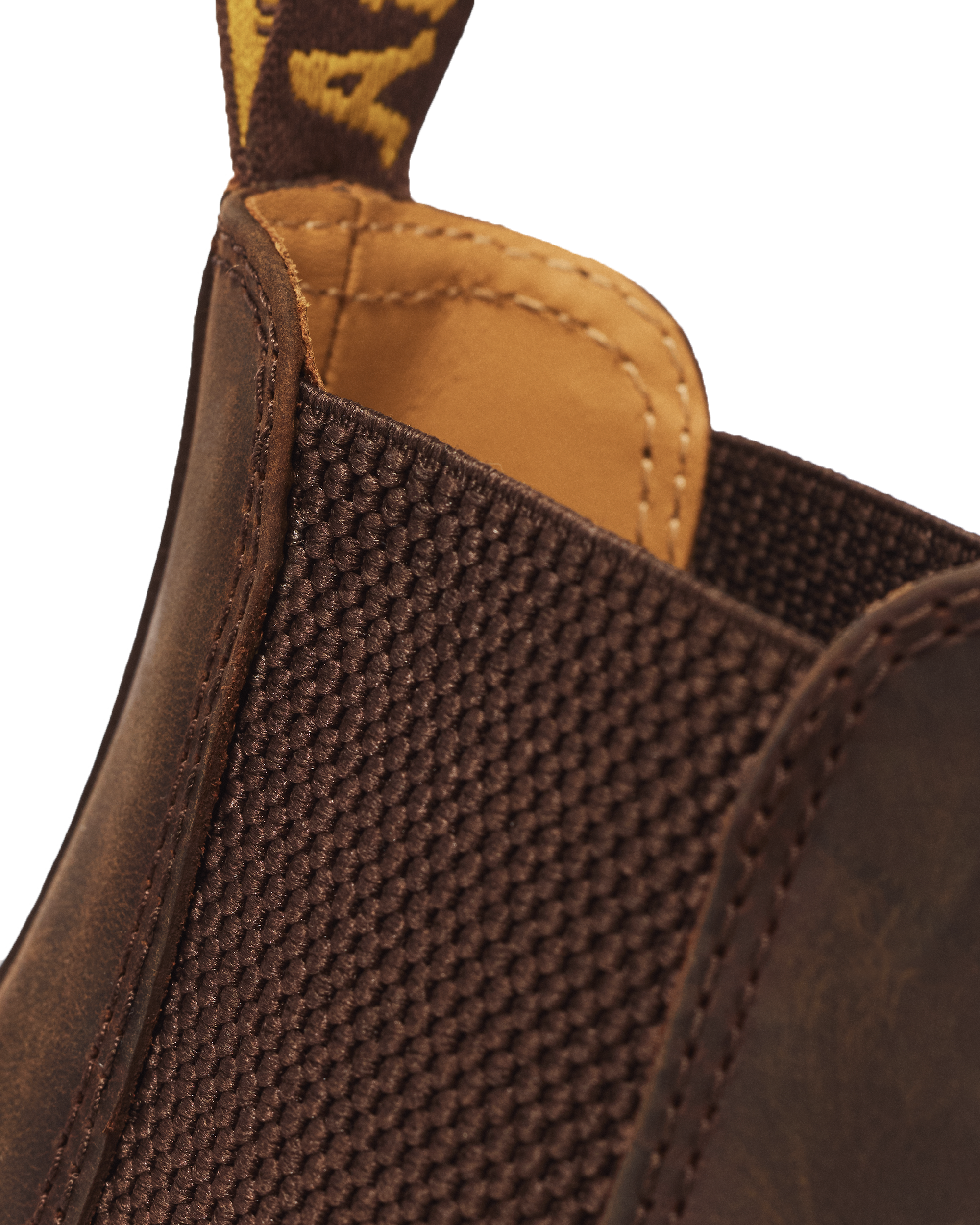2976 Yellow Stitch Crazy Horse Leather Chelsea Boots