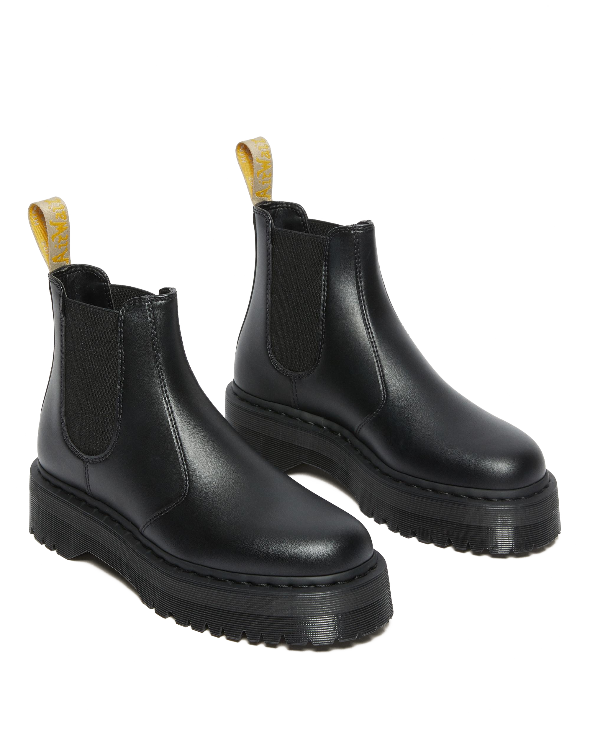 2976 Felix Vegan Platform Chelsea Boots in Black | Dr. Martens™