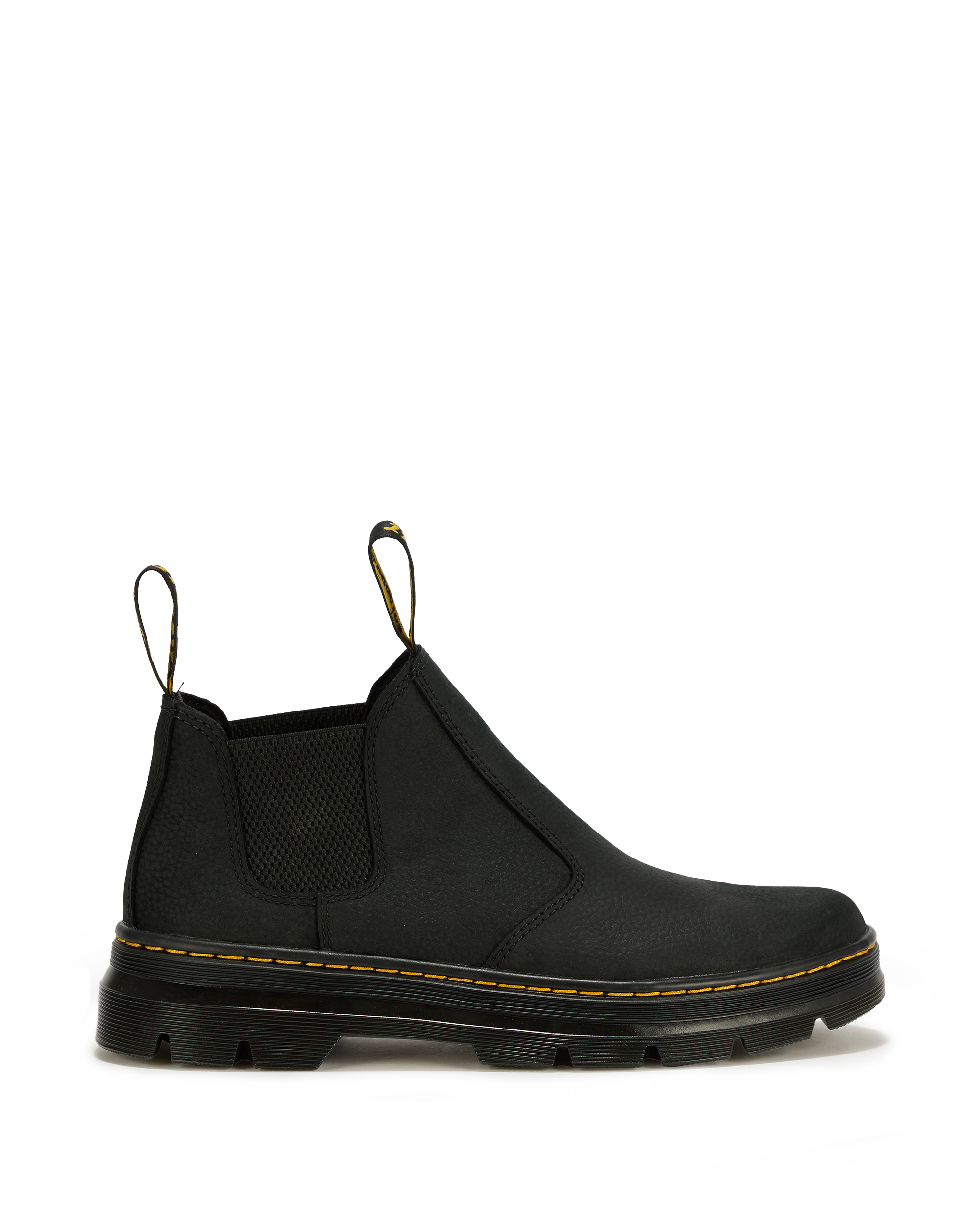 Hardie II Leather Chelsea Work Boots in BLACK | Dr. Martens™