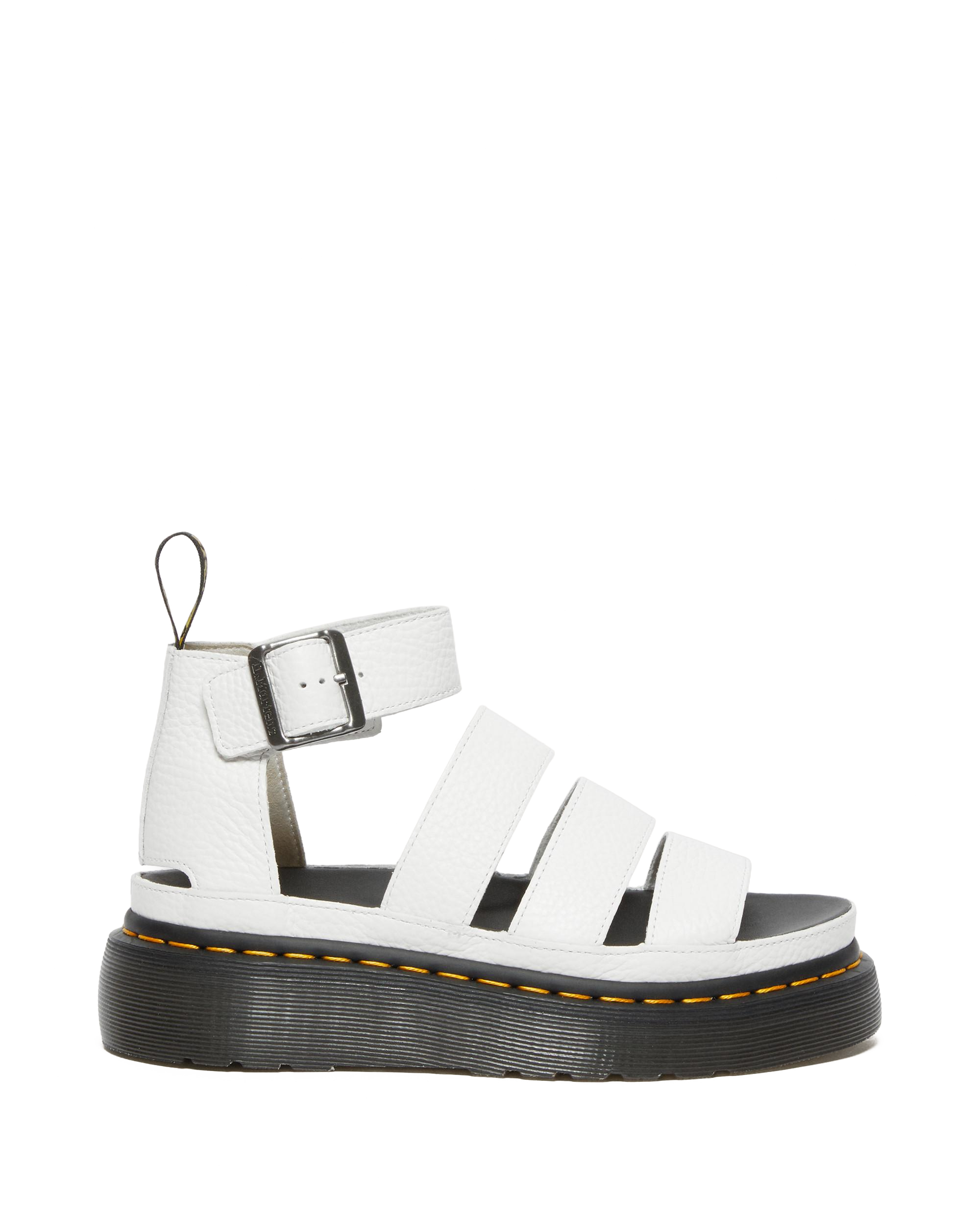 Clarissa II Quad Milled Nappa Leder Plateau Sandalen