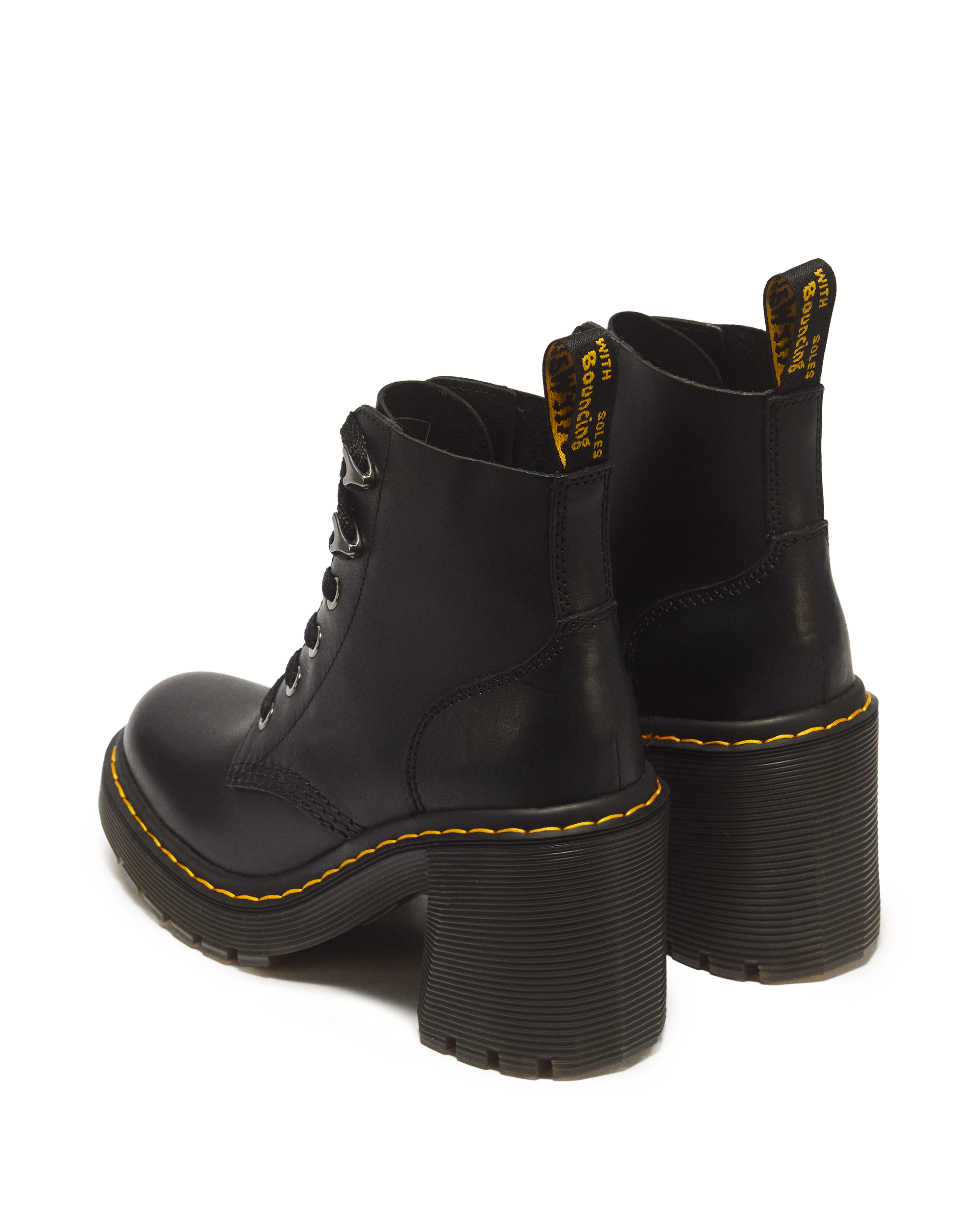 Jesy Sendal Leather Heels Black