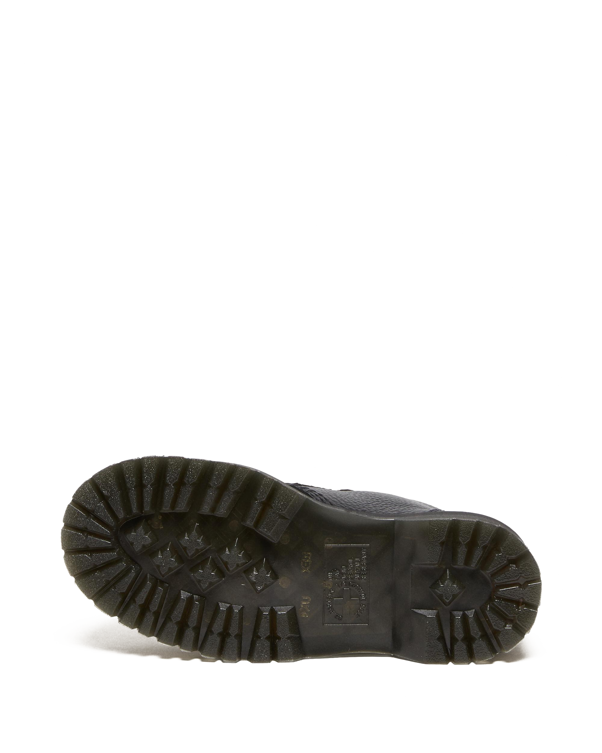 Devon Flower Buckle Milled Nappa Leather Platform Boots