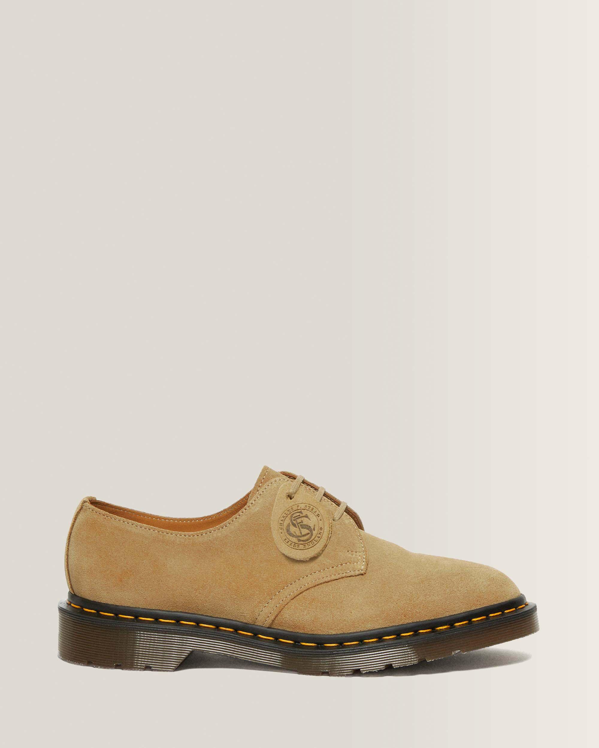 1461 Made in England Buck Suede Shoes in Beige | Dr. Martens™