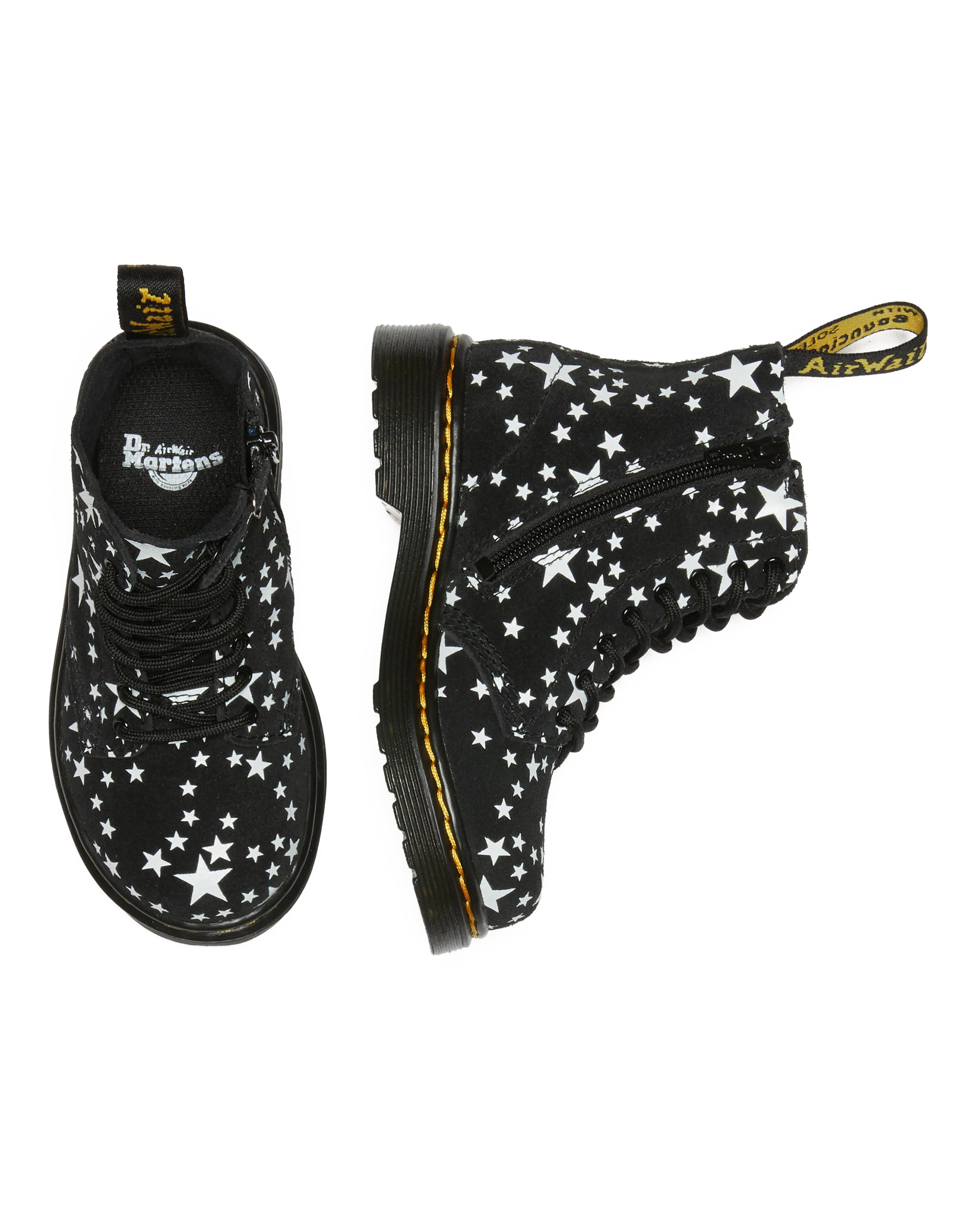 Toddler 1460 Pascal Star Suede Lace Up Boots
