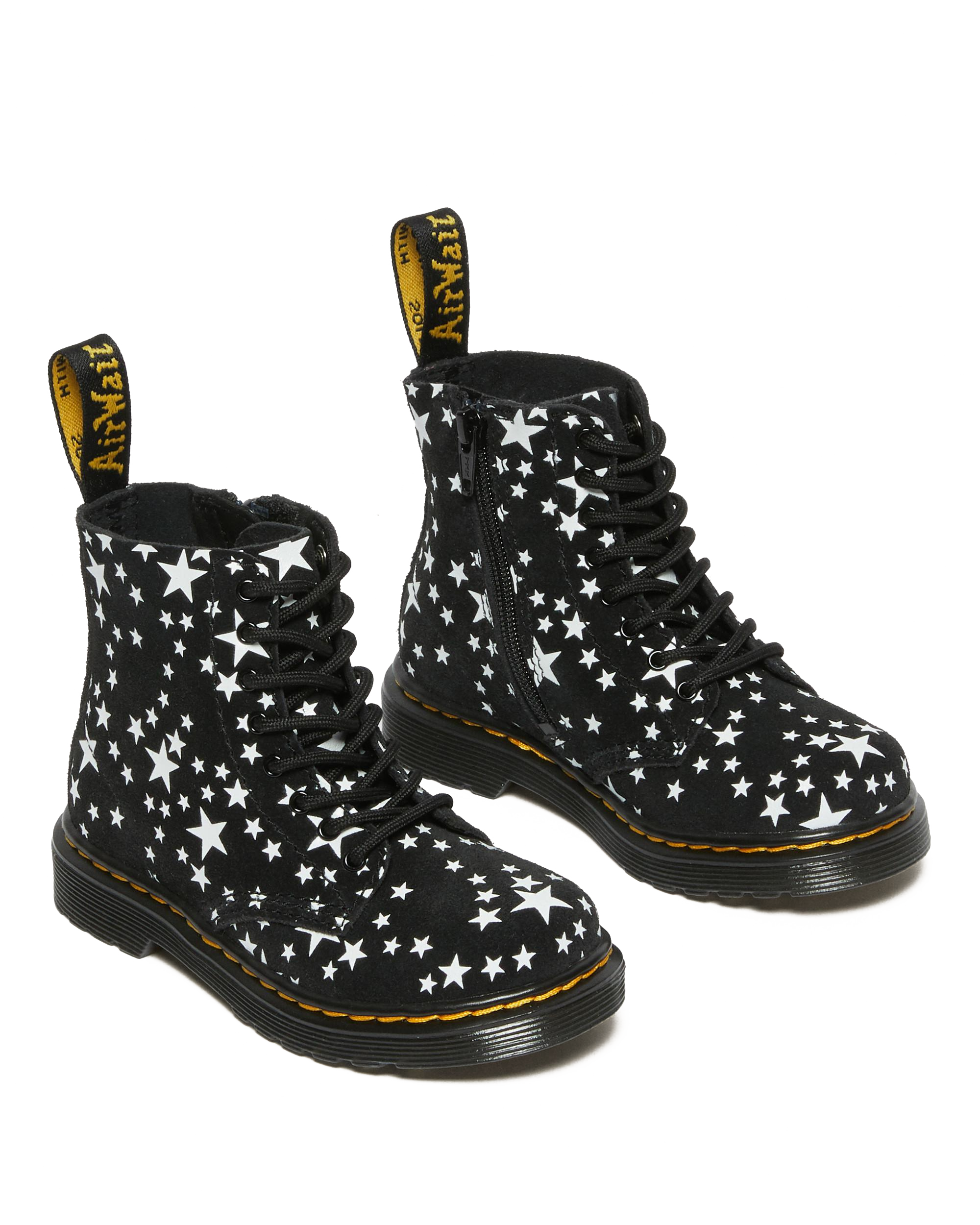 Toddler 1460 Pascal Star Suede Lace Up Boots