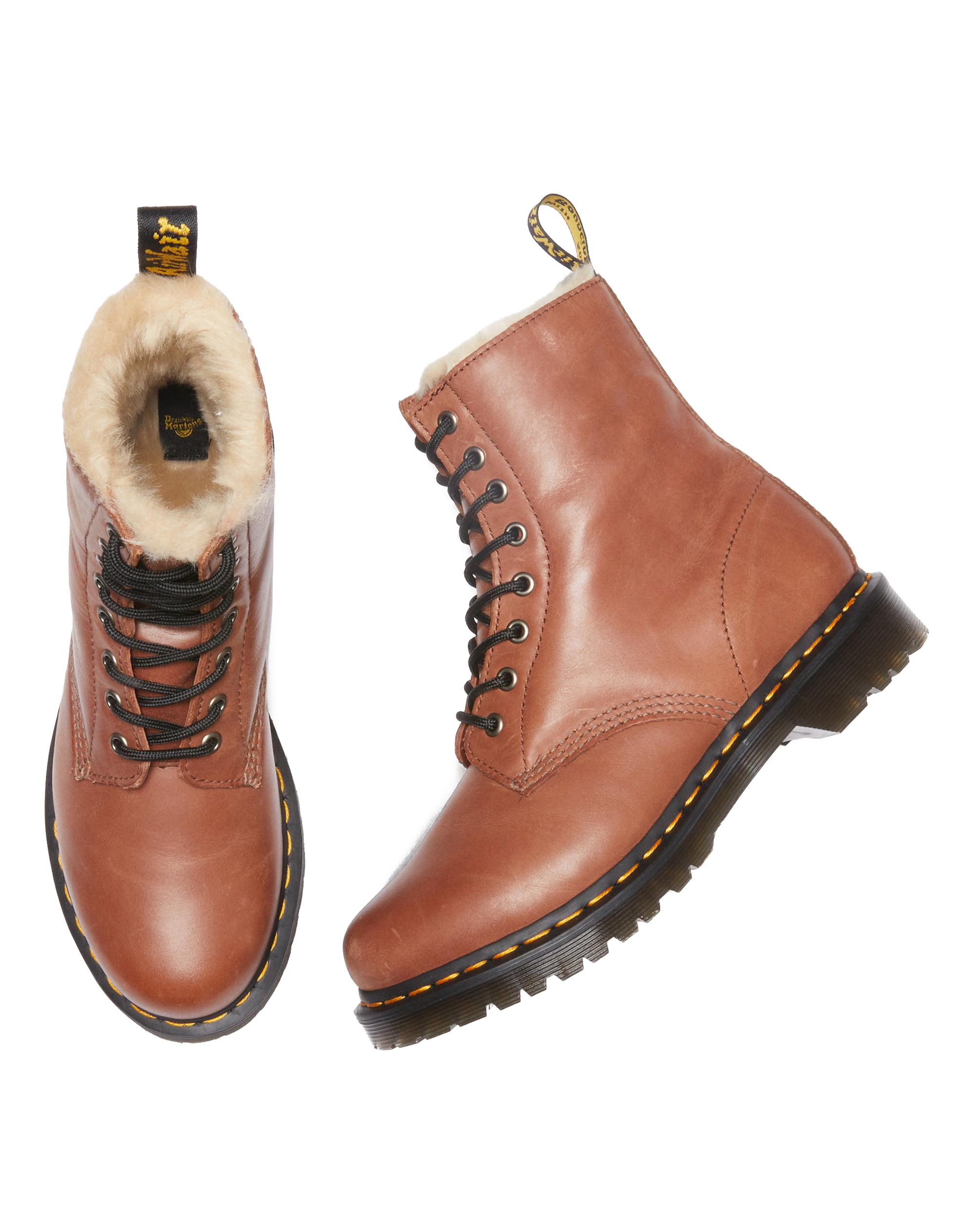 Botas 1460 Serena de piel con forro sintético