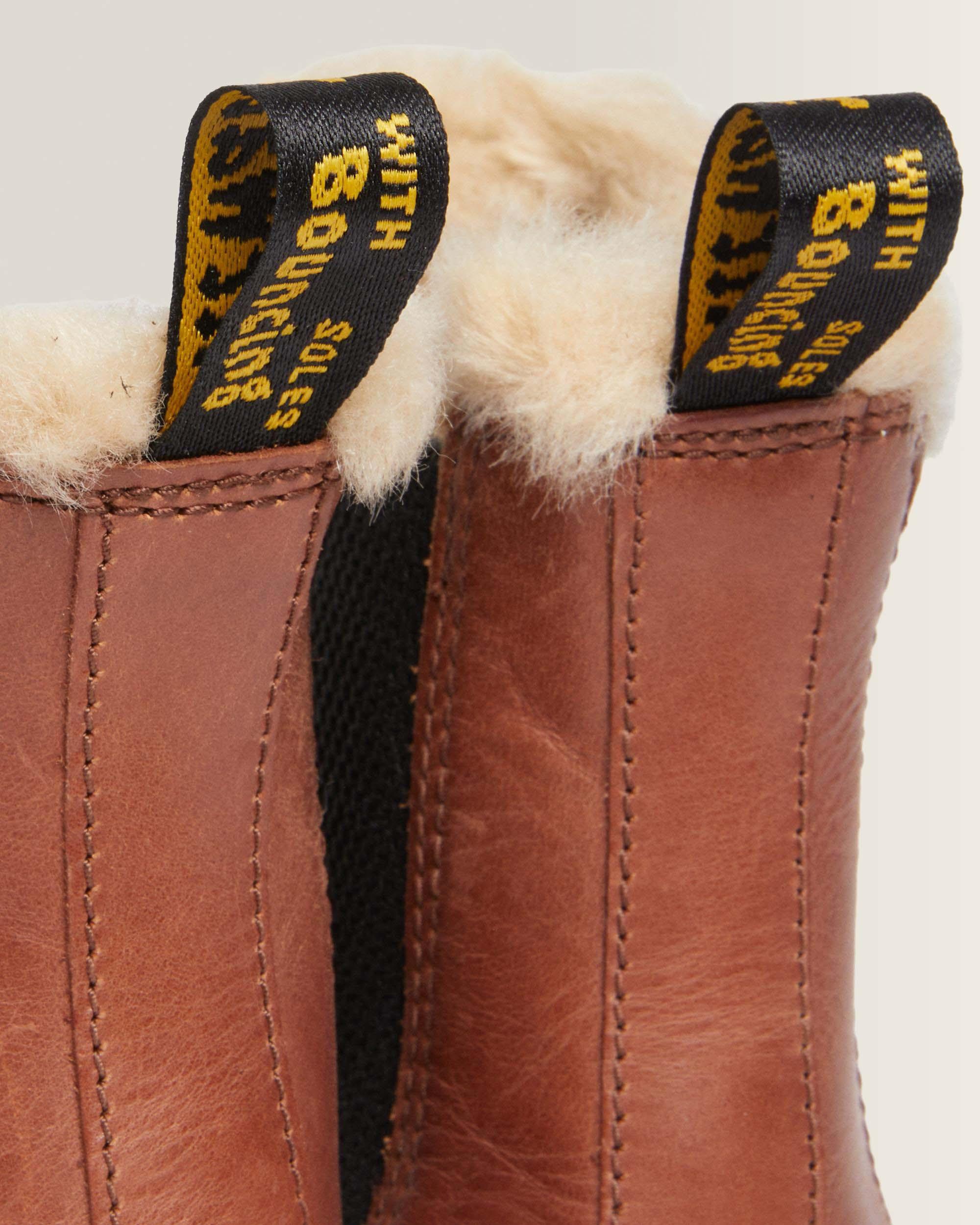 2976 Leonore Imitatiebont Gevoerde Chelsea Boots