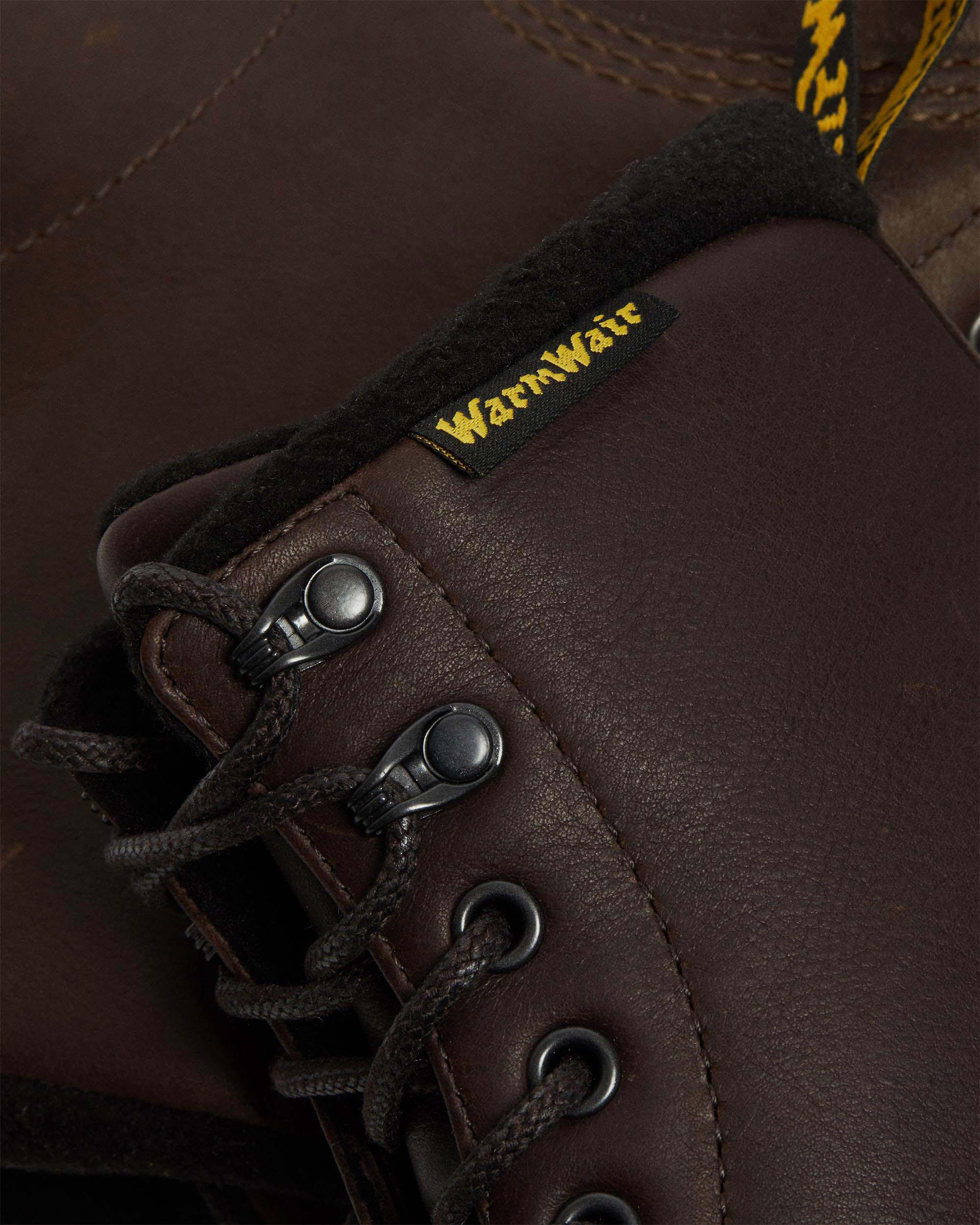ラヴィ 1460 Pascal Warmwair Valor Wp Leather Ankle Boots in Dark Brown