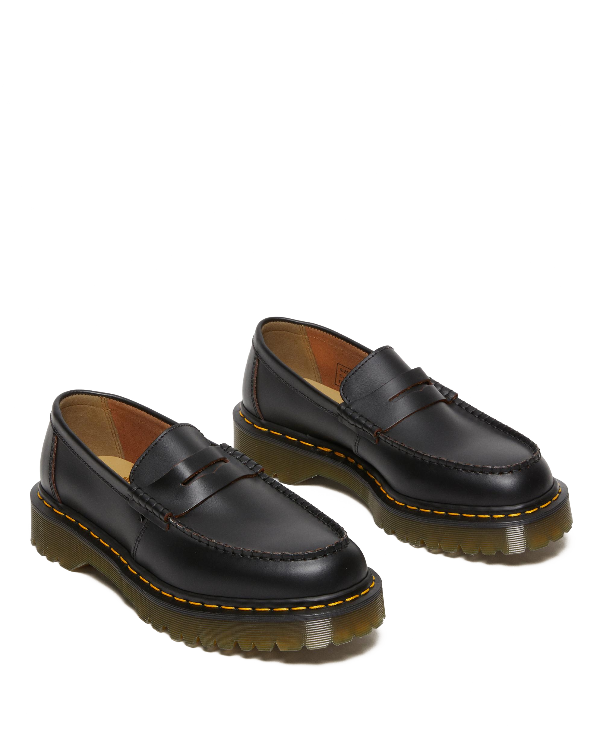 Penton Bex Yellow Stitch Quilon Leather -loaferit