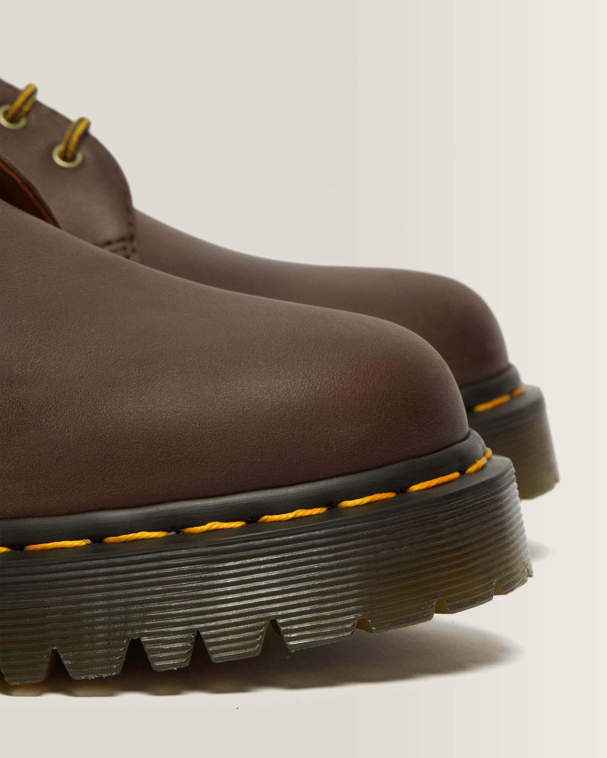 1461 Bex Crazy Horse Leather Oxford Shoes in Dark Brown | Dr. Martens™
