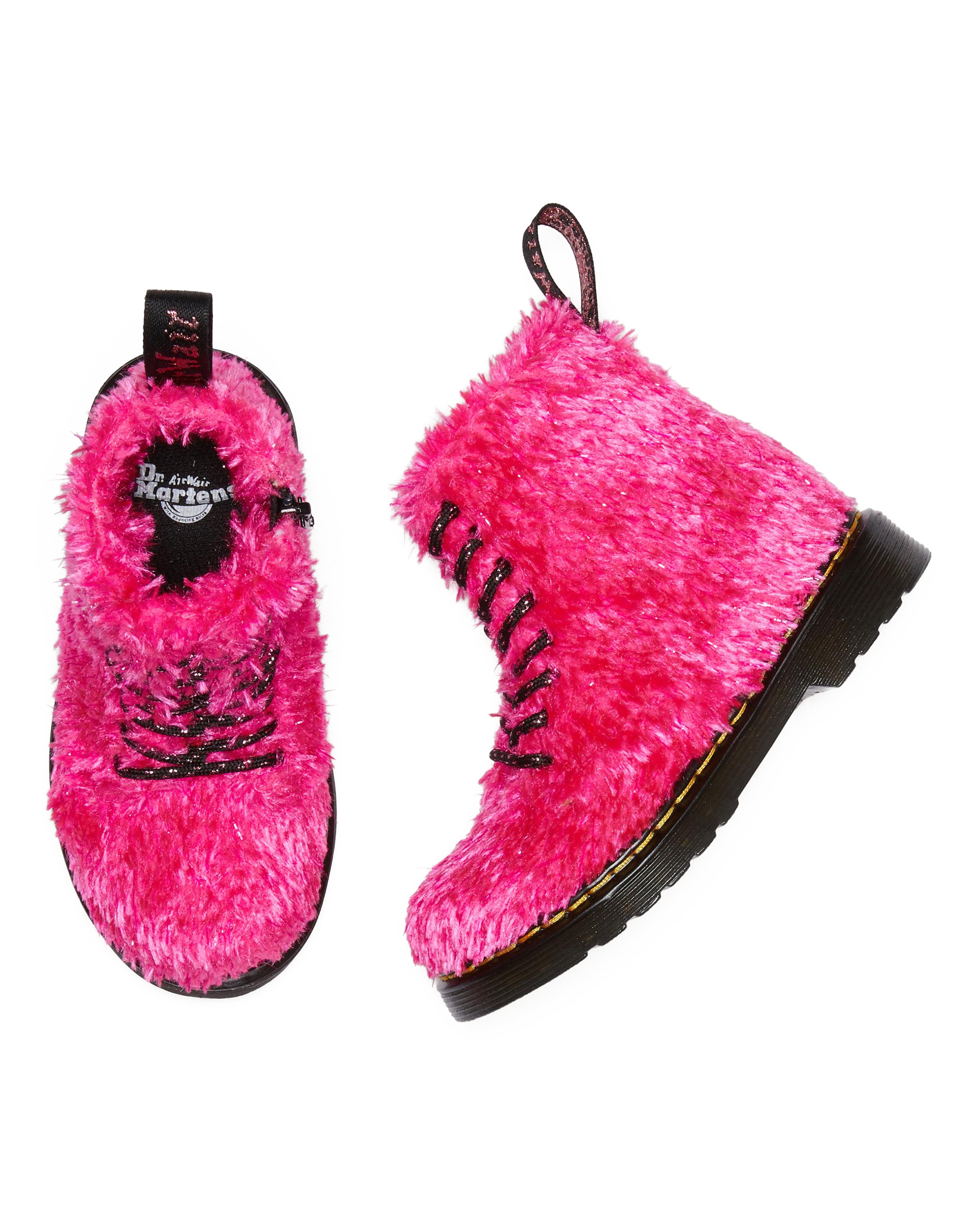 Boots 1460 Pascal Tinsel Fur à lacets pour tout-petit