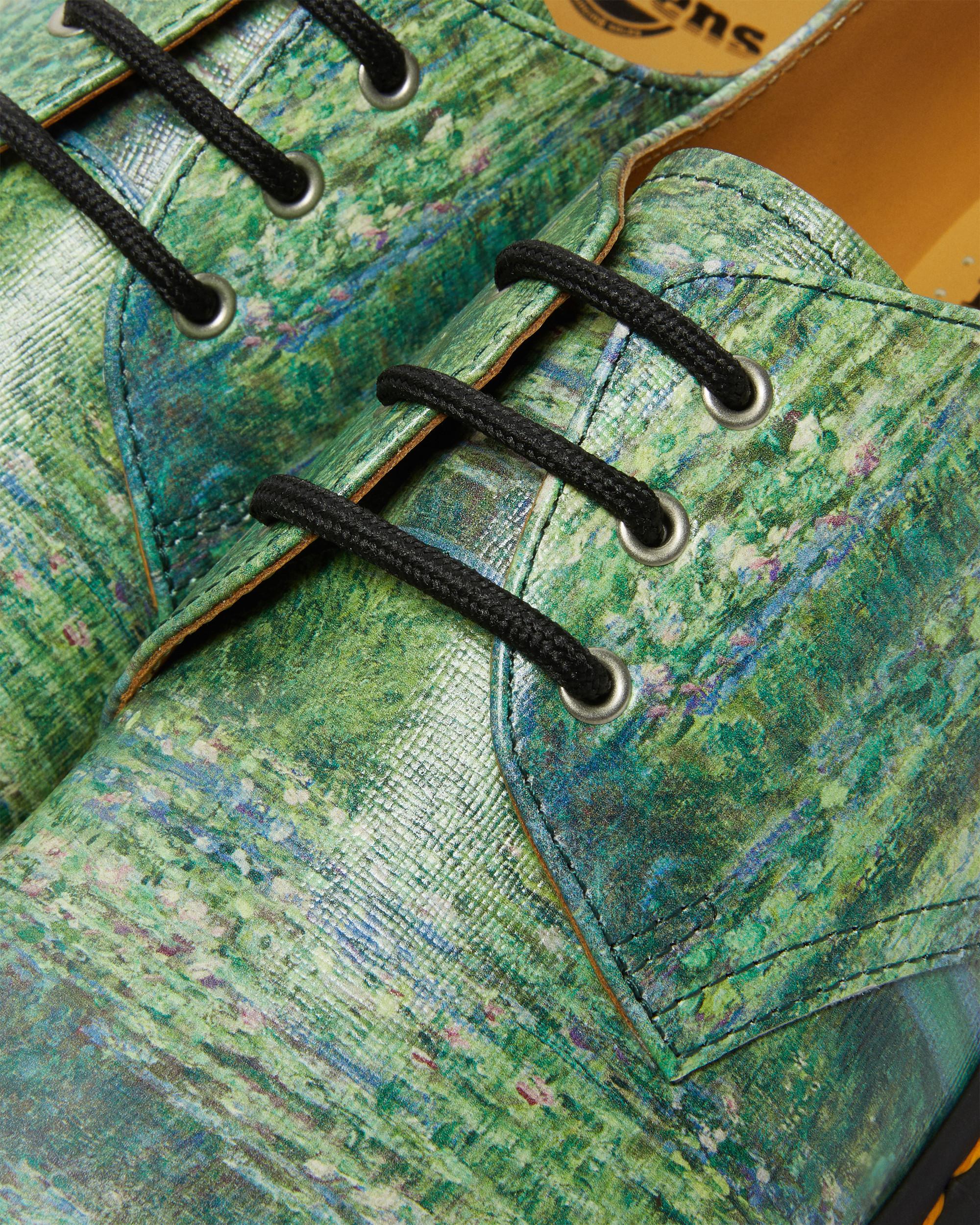 Dr Martens x THE NATIONAL GALLERY 1461モネ The National Gallery 1461 Lily Pond Shoes in Green | Dr. Martens™