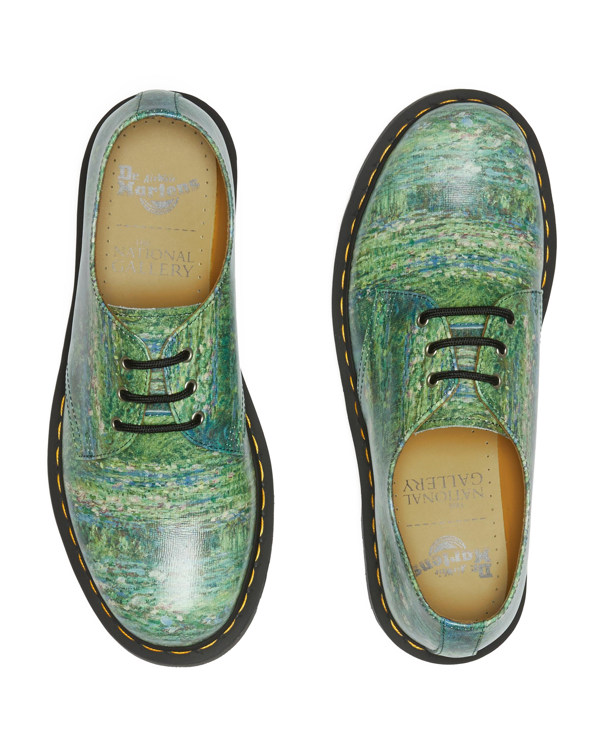 The National Gallery 1461 Lily Pond Shoes in Green | Dr. Martens™