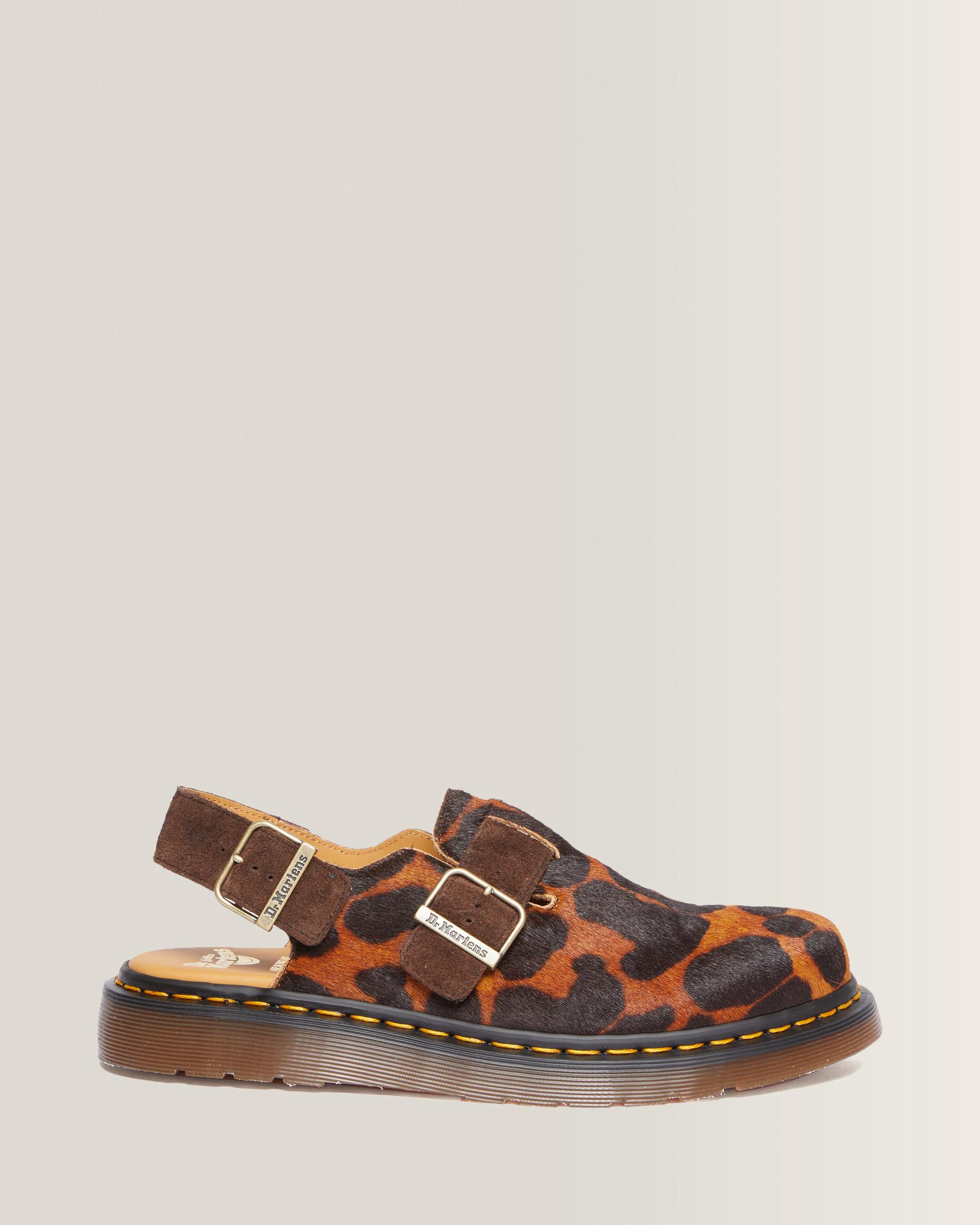 Jorge Made in England Hair On Slingback Mule in Ocelot | Dr. Martens™