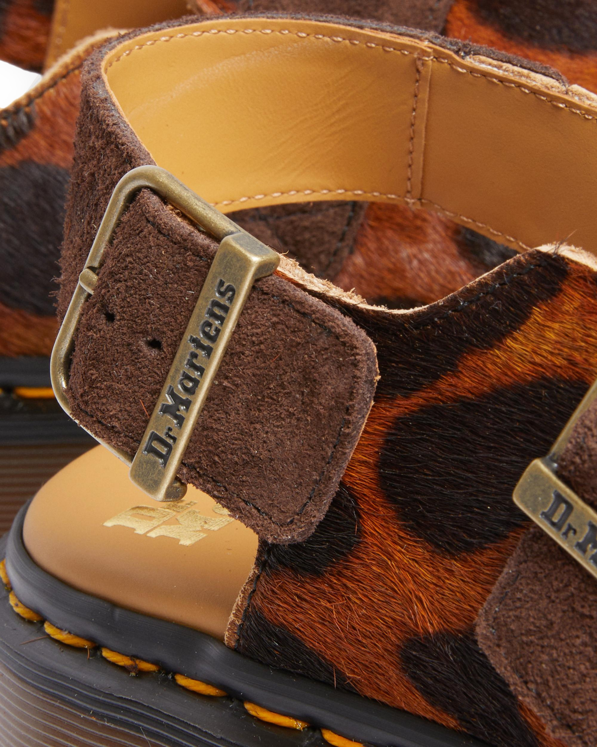 Сабо Dr. Martens Jorge Made in England Hair On Slingback Mule, цвет: Ocelot — фото 2