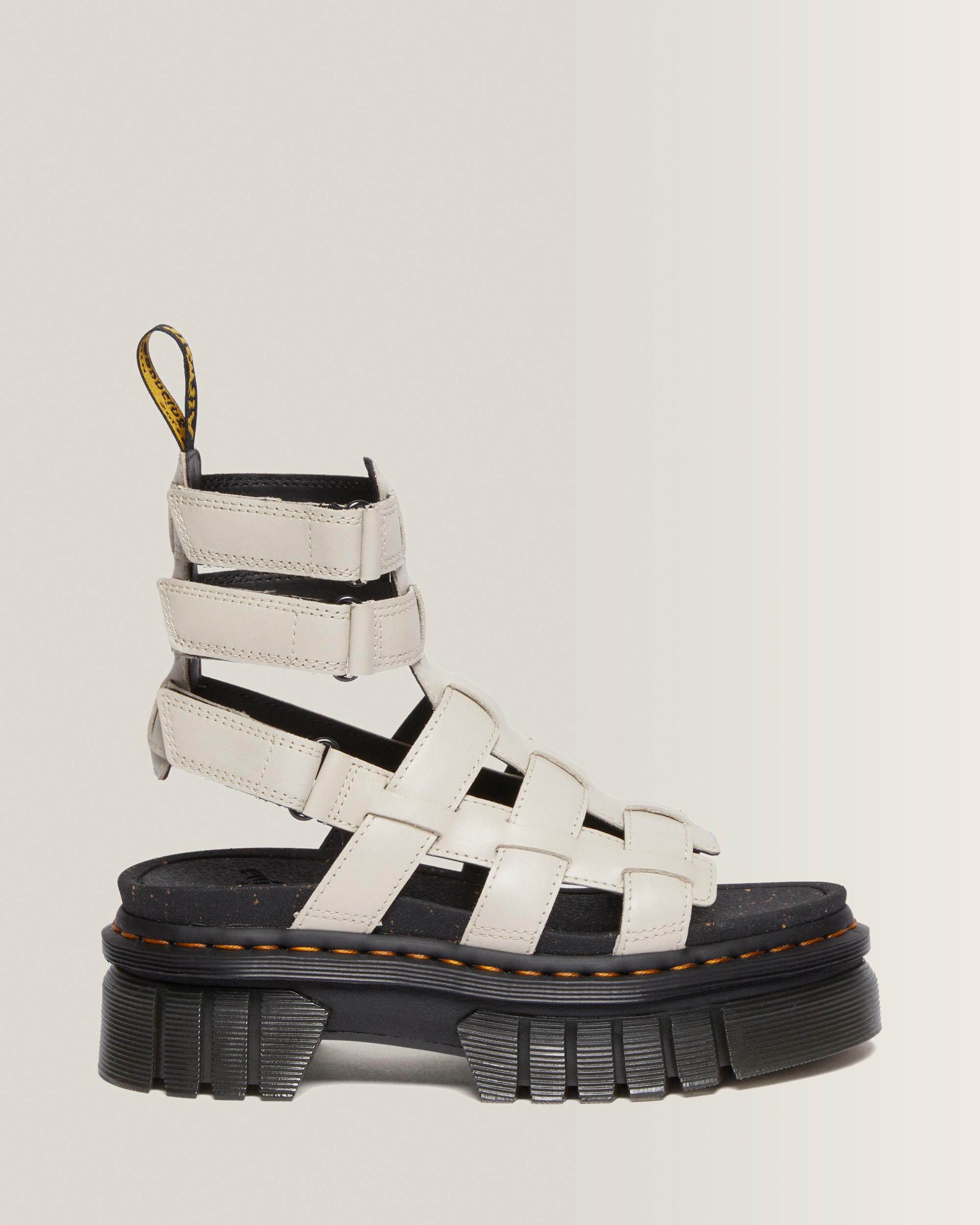 Sandales plateformes montantes Ricki en cuir Nappa Lux