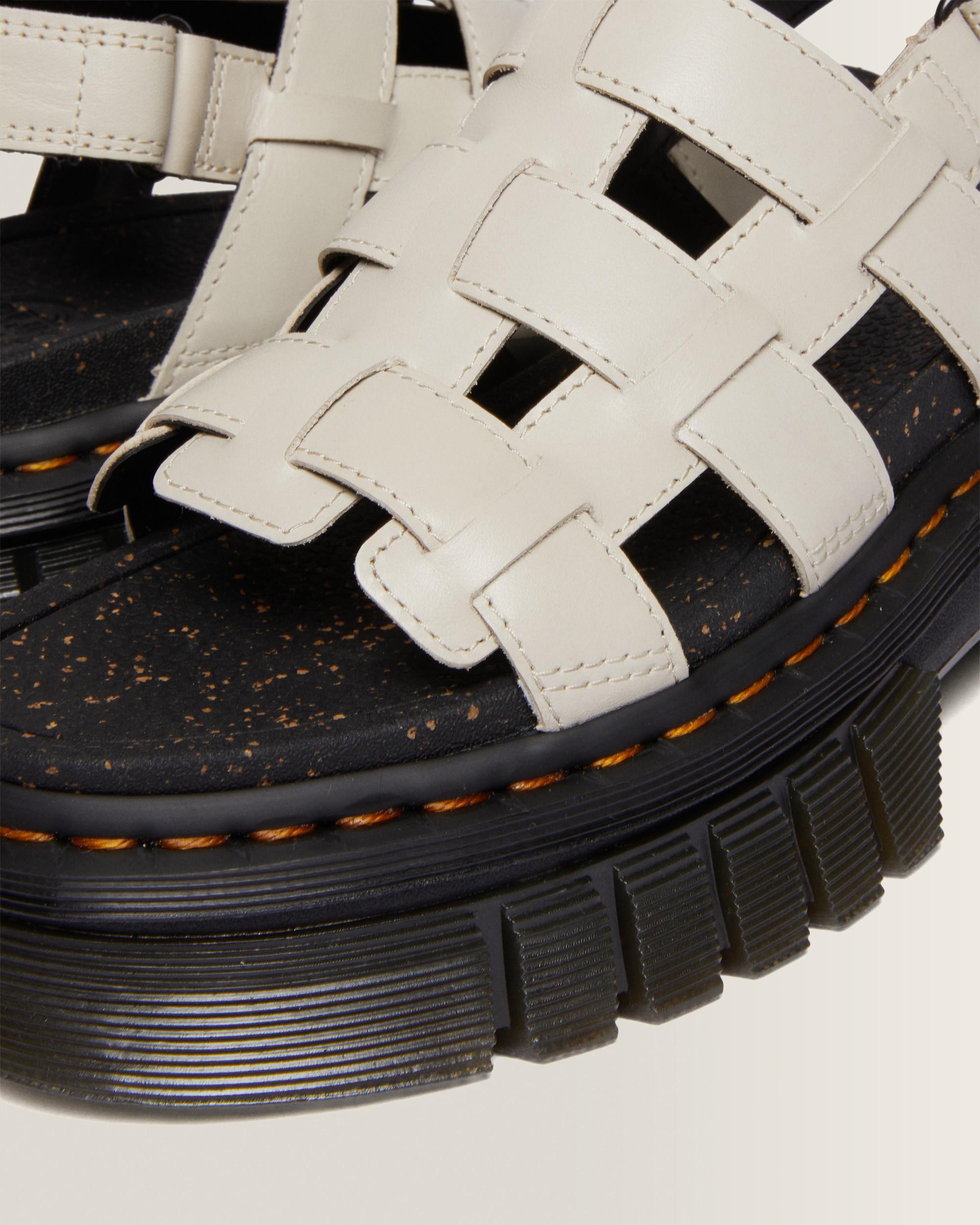 Sandales plateformes montantes Ricki en cuir Nappa Lux