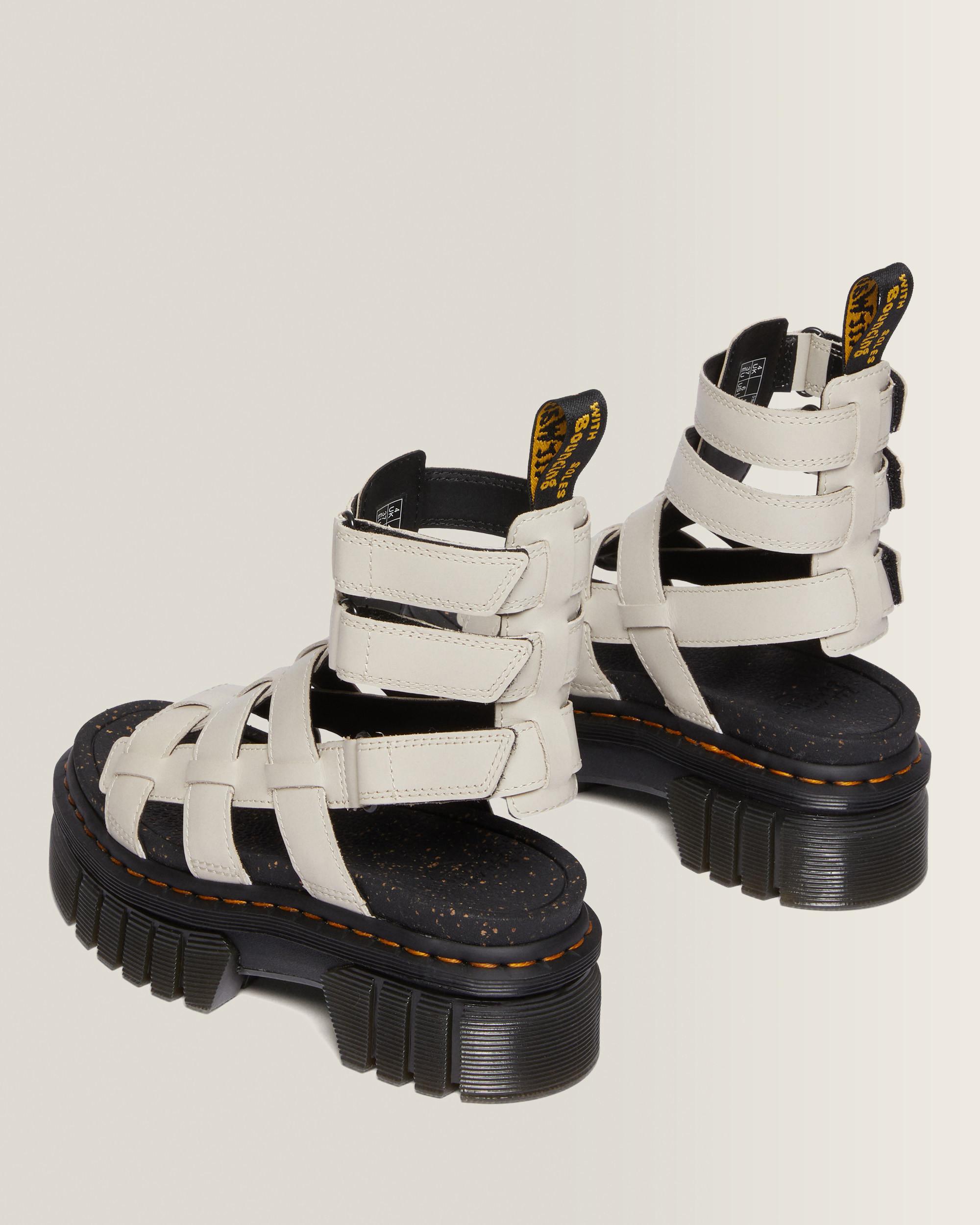 Sandales plateformes montantes Ricki en cuir Nappa Lux