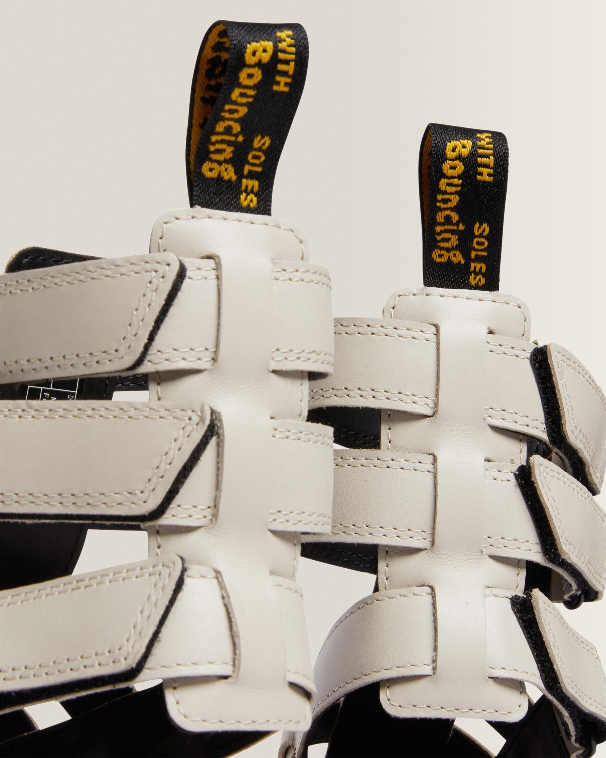 Ricki Nappa Lux Leather Platform Gladiator Sandals in Cobblestone