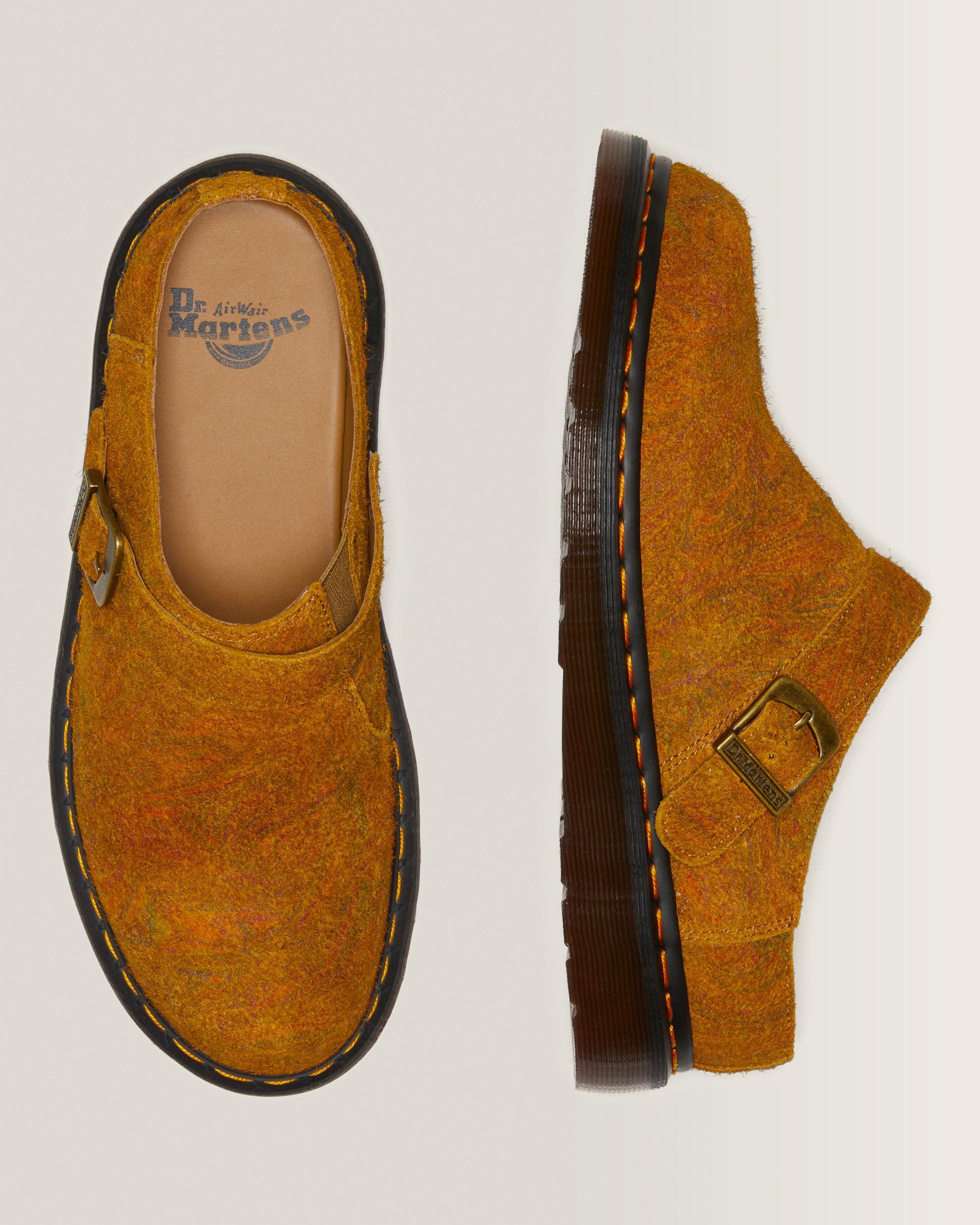 Isham Marbled Suede Slingback Mules