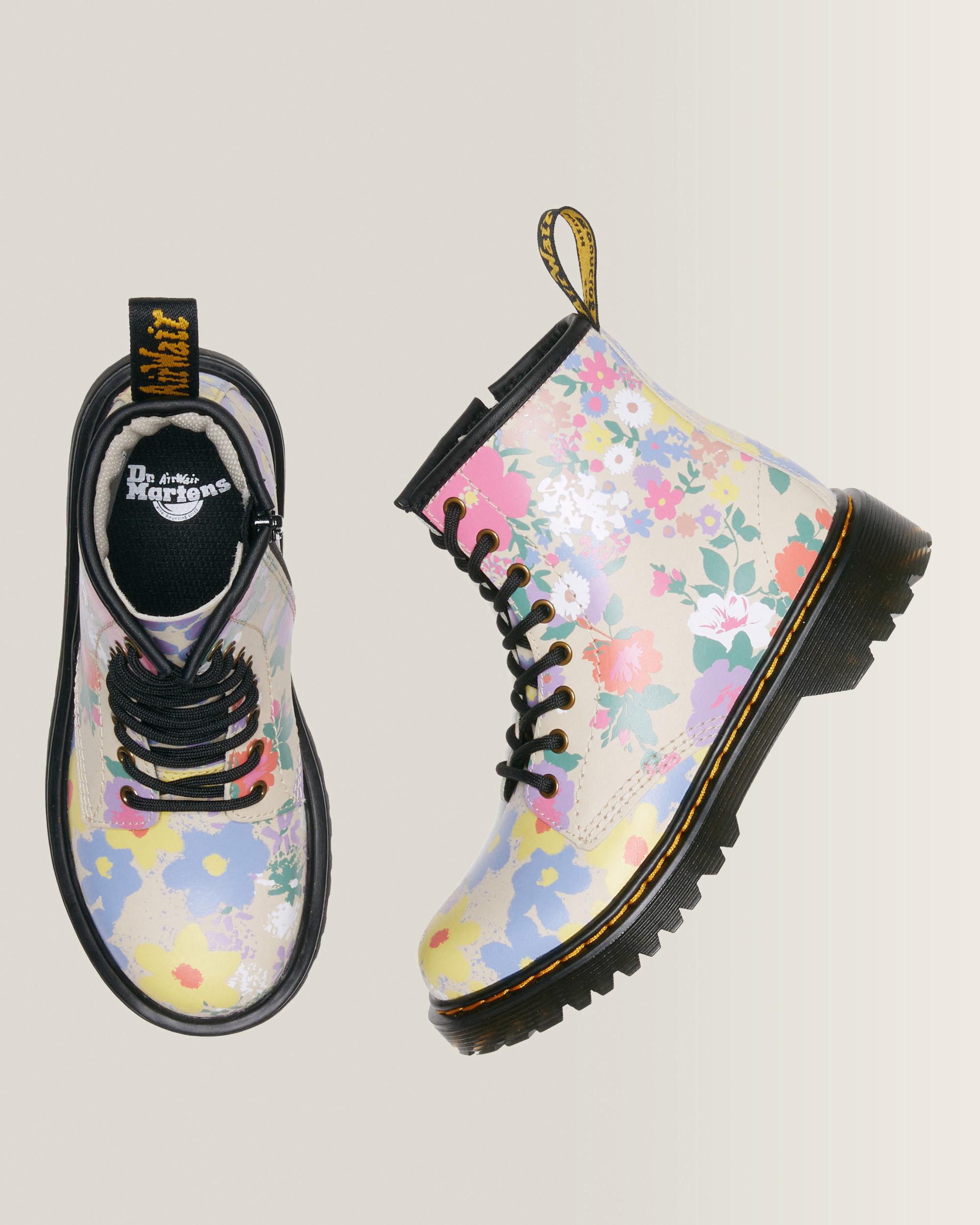 Kinder 1460 Floral Mash Up Hydro Leder Schnürstiefel