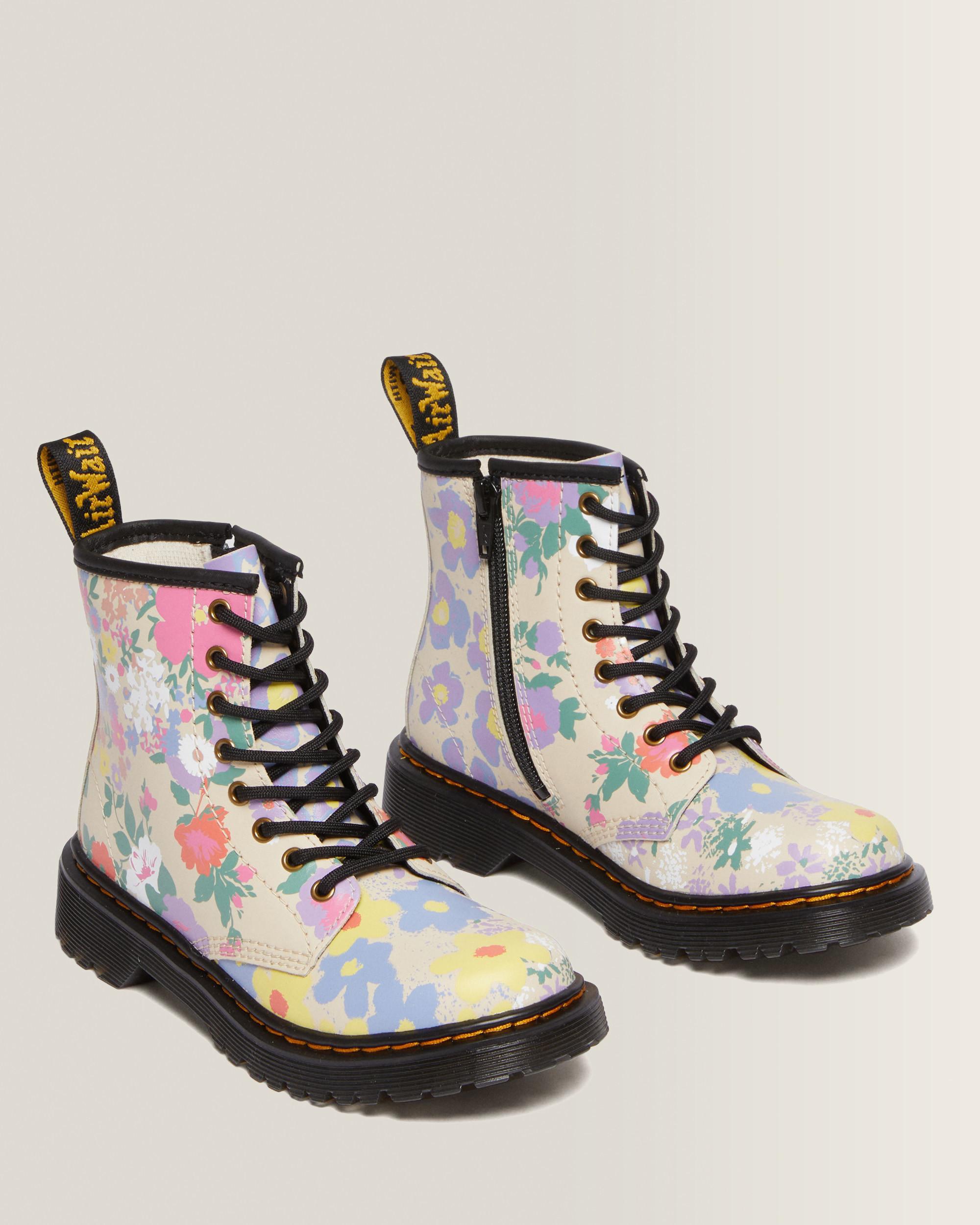 Kinder 1460 Floral Mash Up Hydro Leder Schnürstiefel