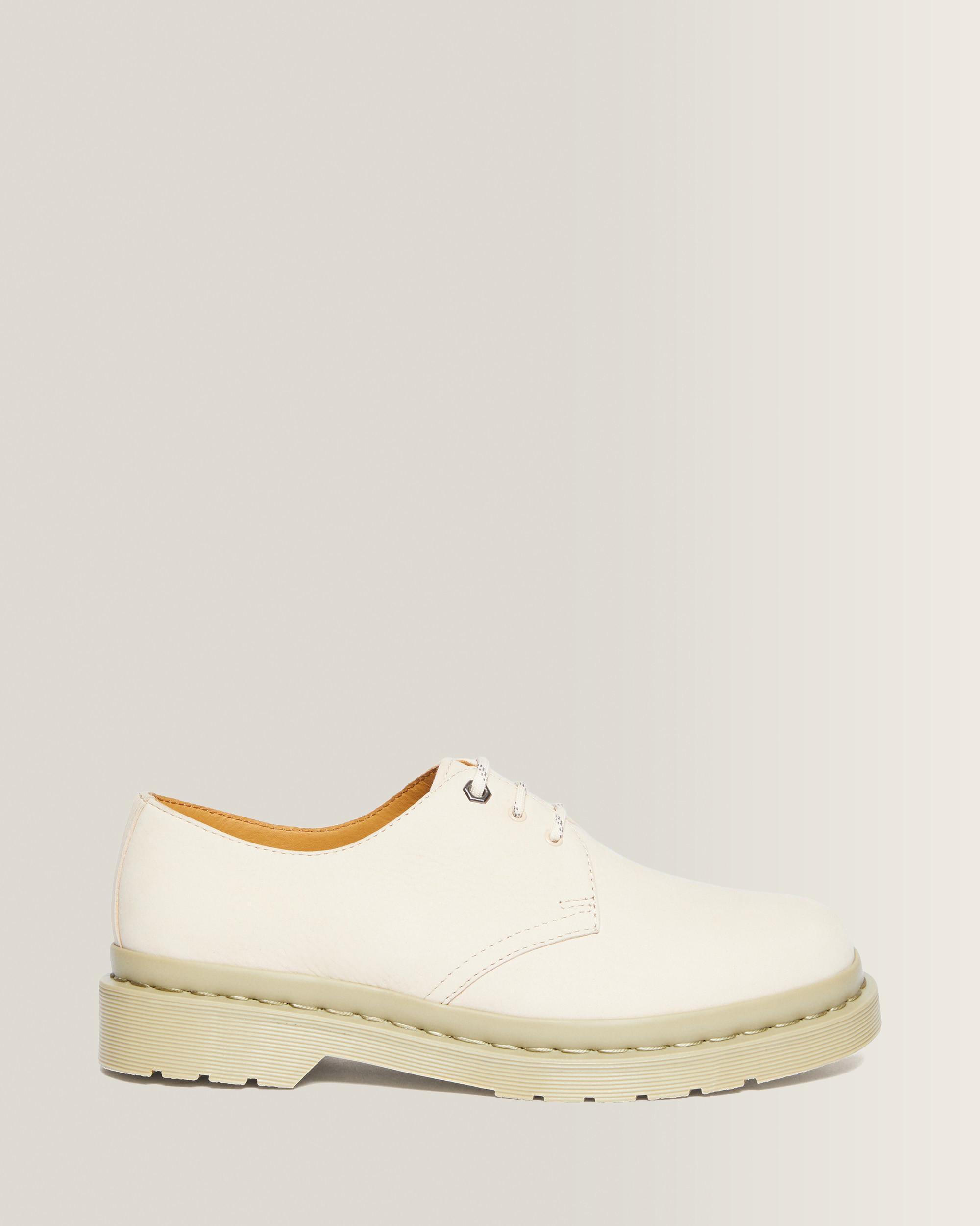 1461 Mono Milled Nubuck Leather Oxford Shoes in Parchment Beige