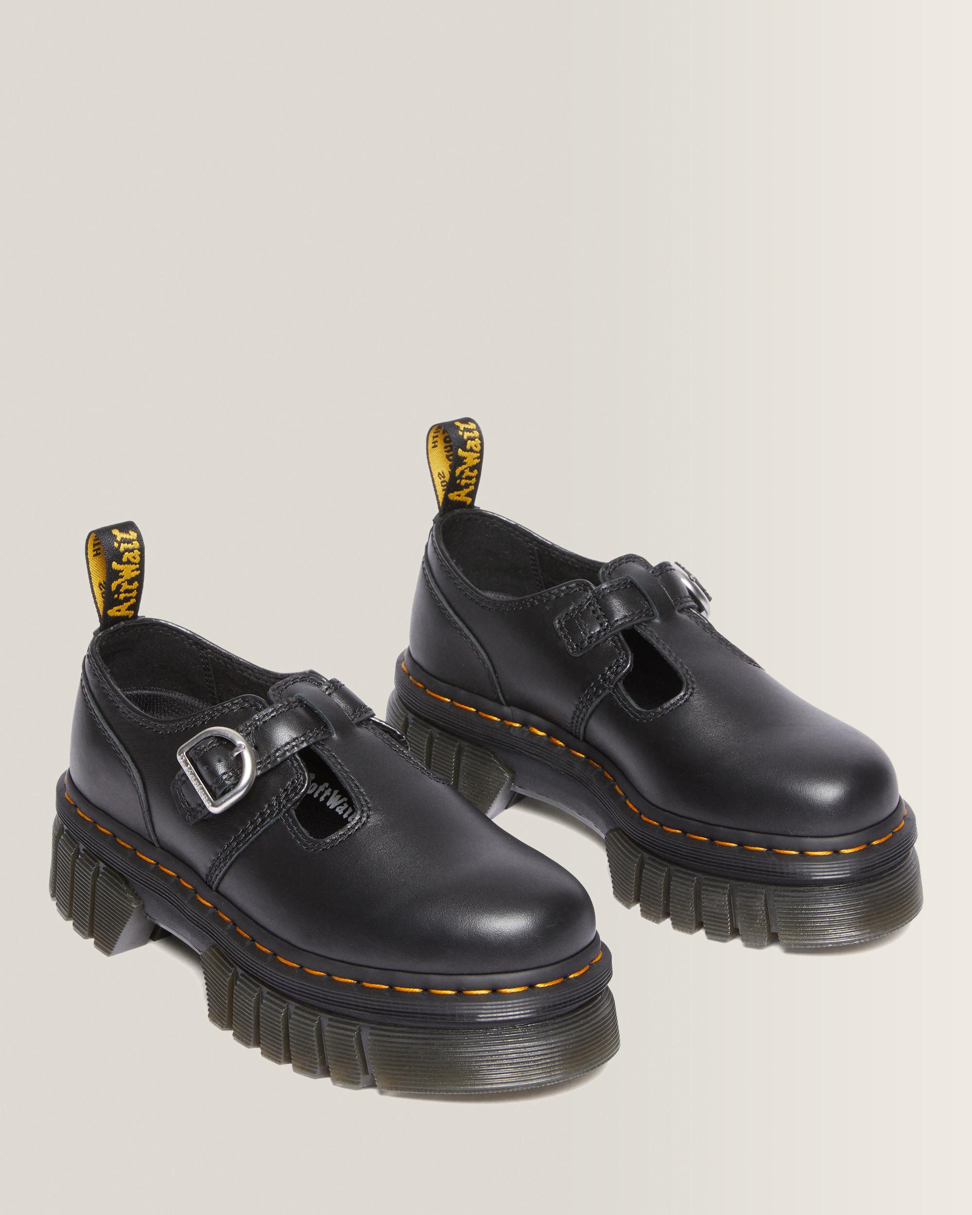 靴 Dr. Martens Black Mary Jane Platforms Audrick Nappa Lux Platform Mary Jane Shoes in Black | Dr. Martens™