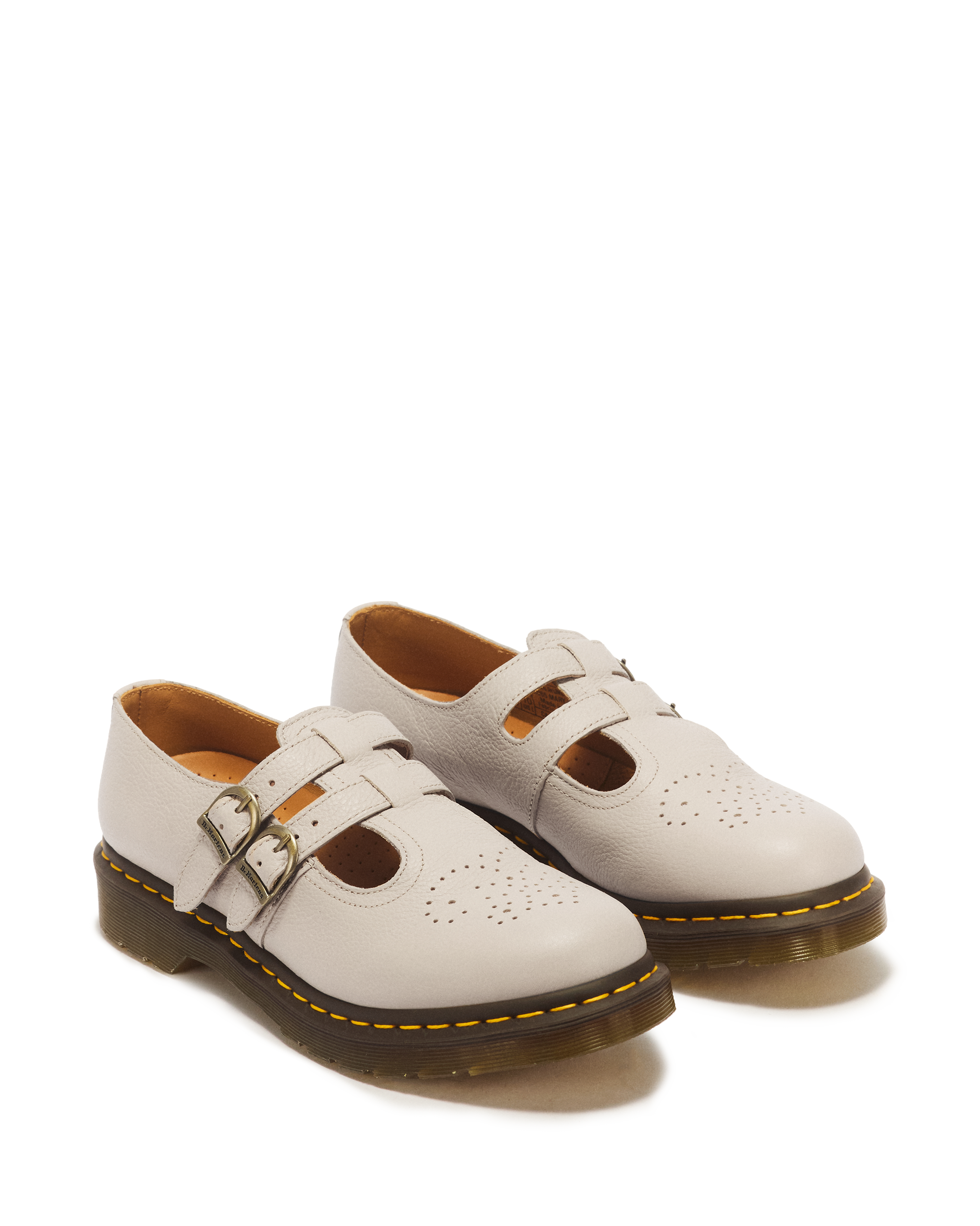 【極美品】Dr.Martens 8065 MARY JANE UK4ホワイト 8065 Mary Jane Virginia Leather Shoes in Vintage Taupe | Dr. Martens™