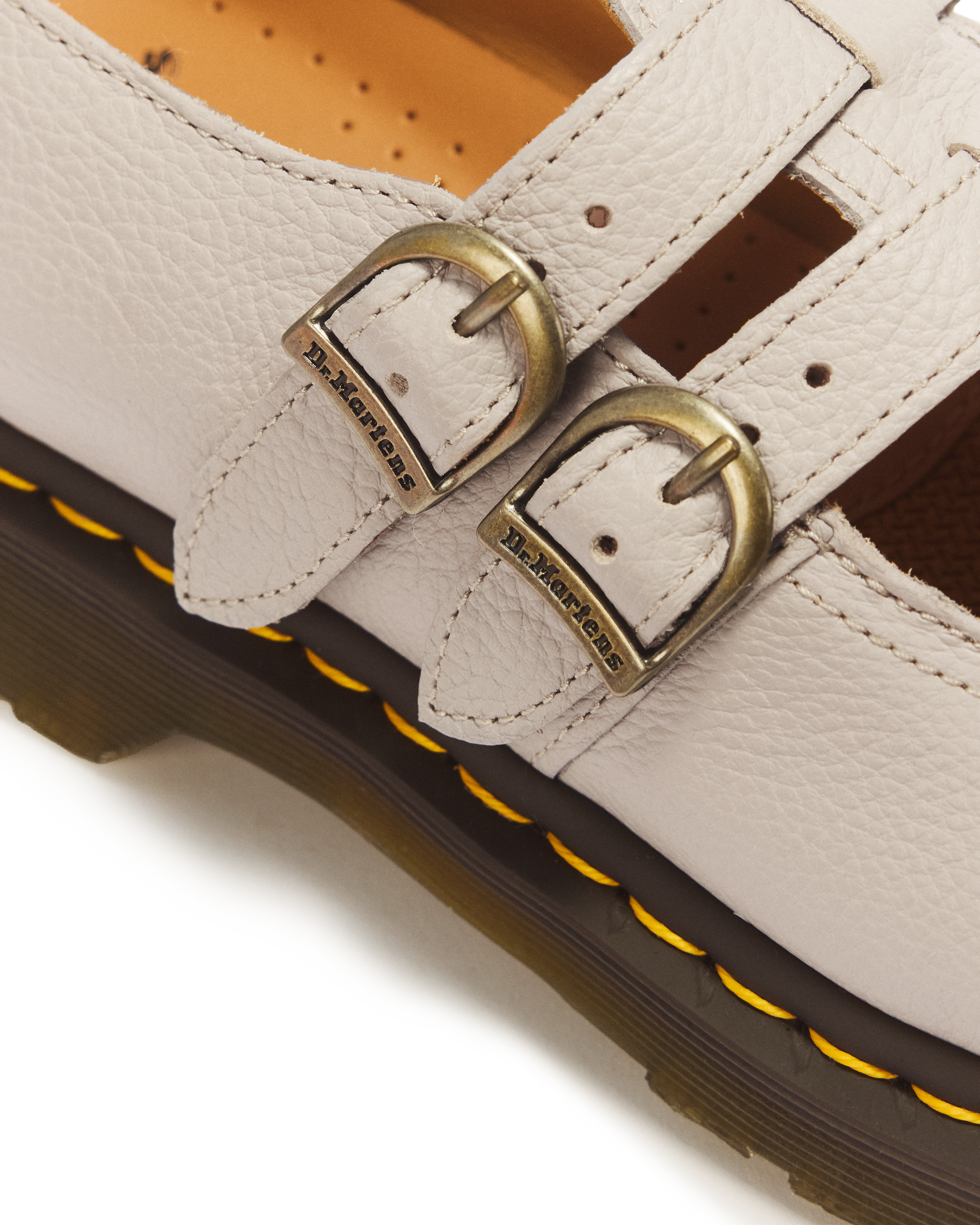 8065 Mary Jane Virginia Leather Shoes in Vintage Taupe | Dr. Martens™