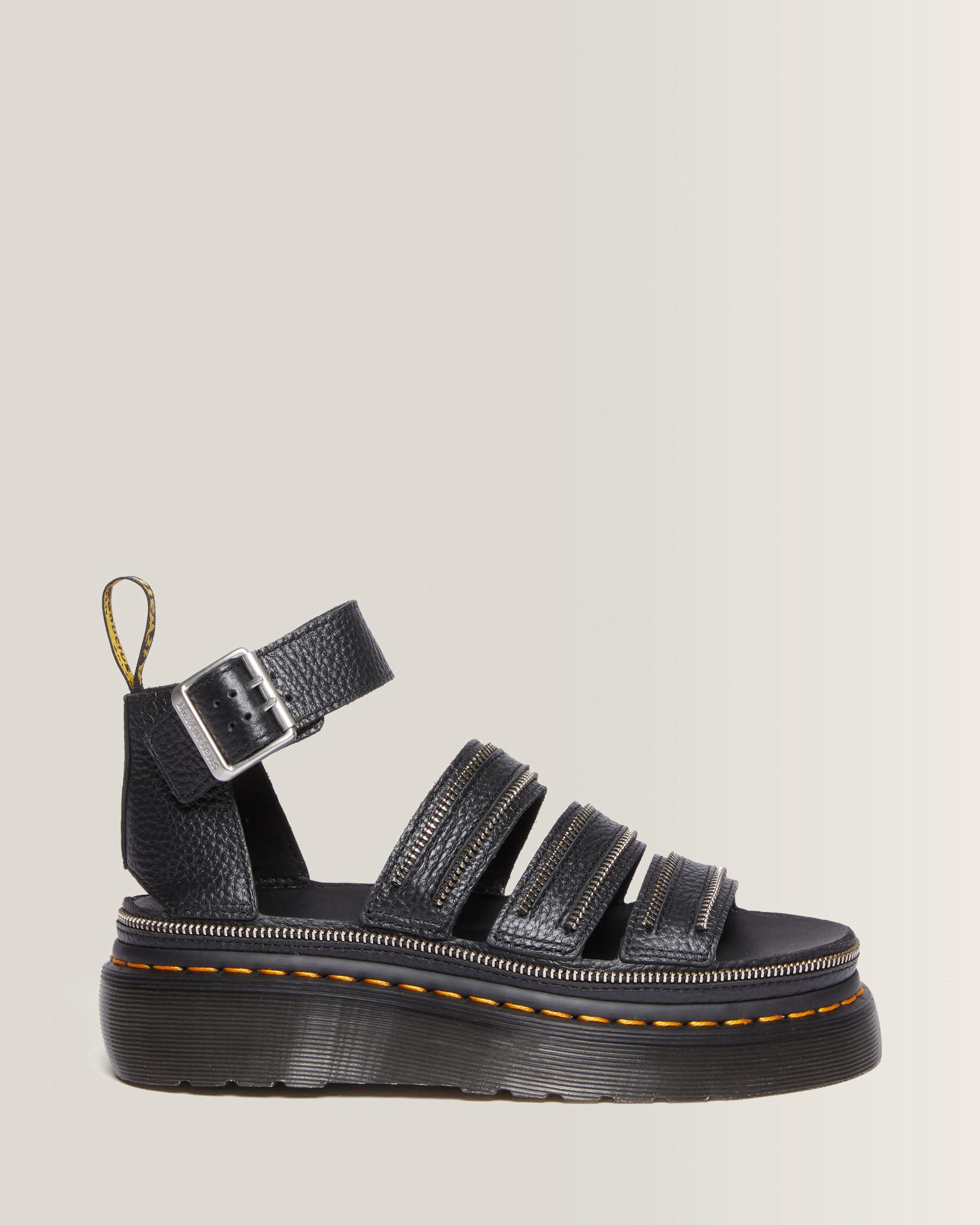 Clarissa II Quad Hardware Gemalen Nappa Leren Platform Sandalen