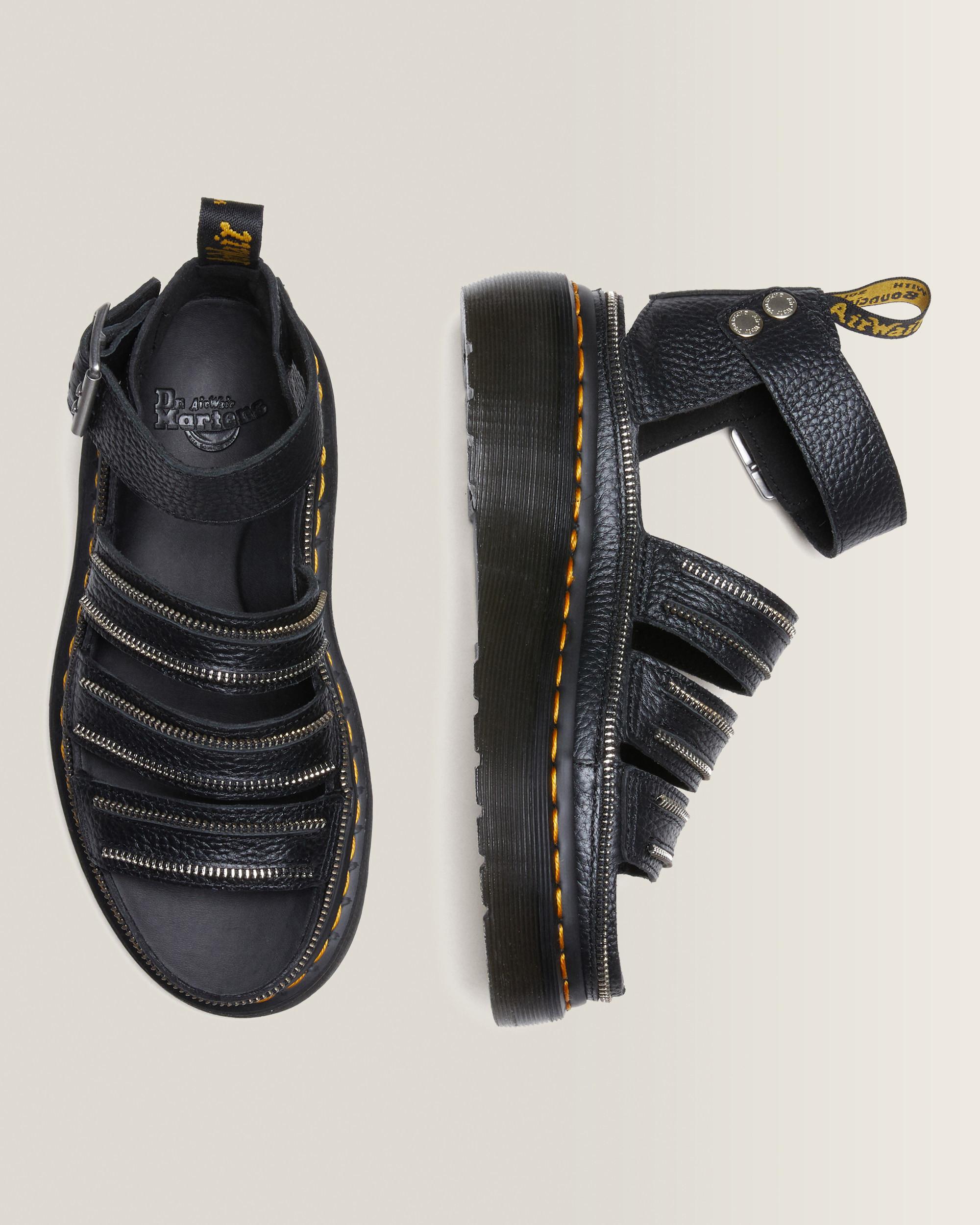 Dr.Martens CLARISSA II NAPPA 黒 サンダル UK6 Clarissa Milled Nappa Platform Strap Sandals in Black | Dr. Martens™