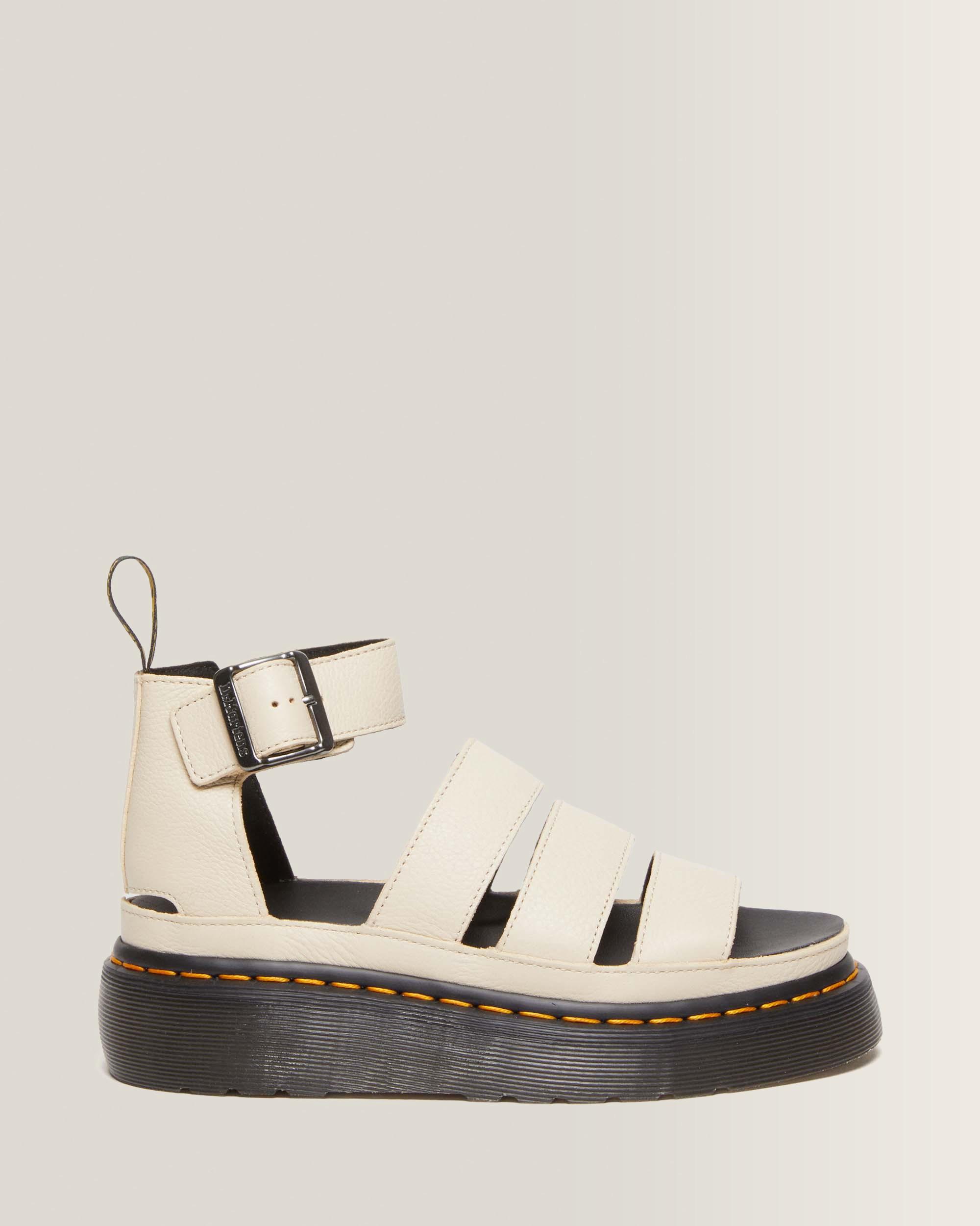 Sandali platform Clarissa II in pelle Pisa con cinturini