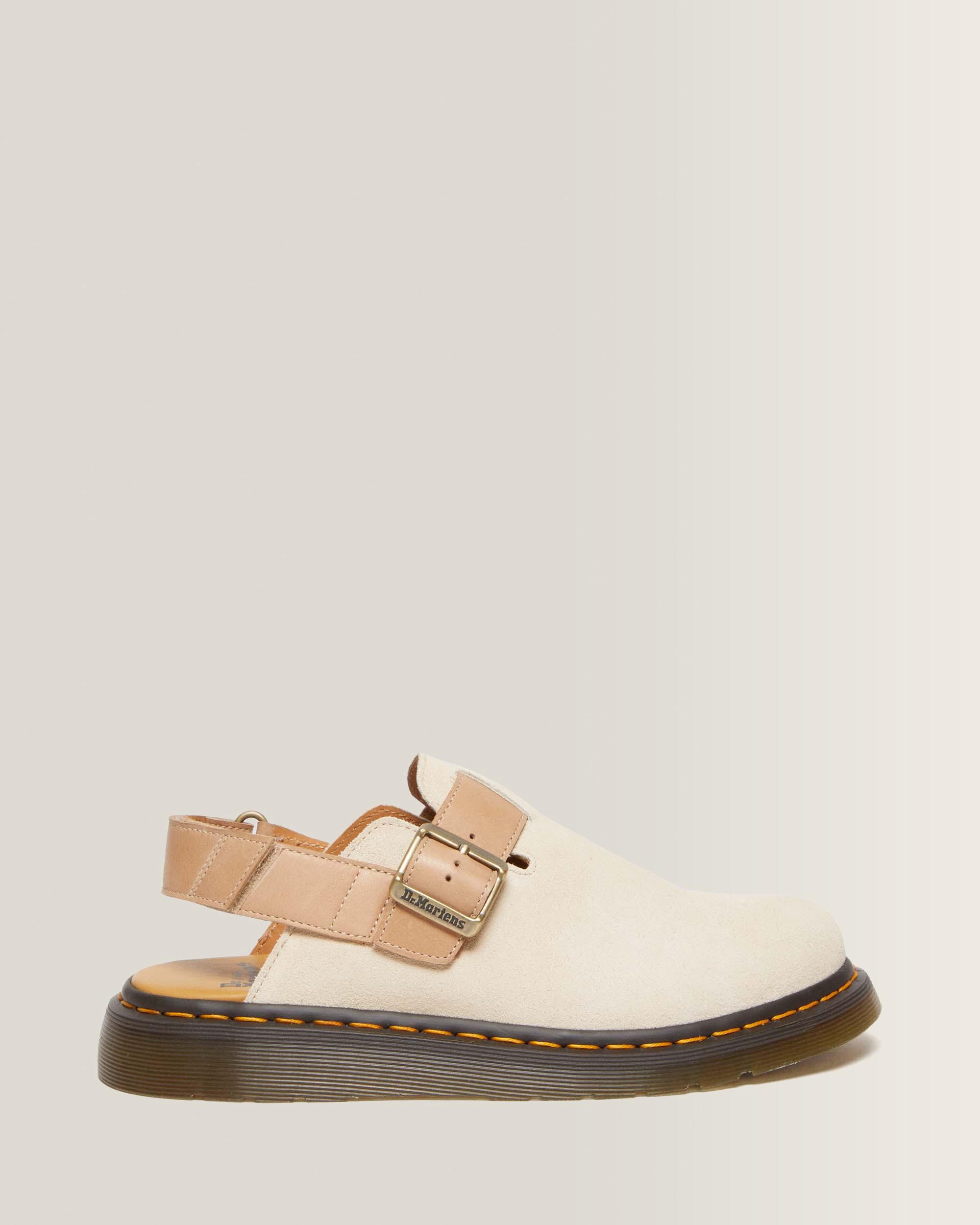 Jorge II Suède & Leren Slingback Mules