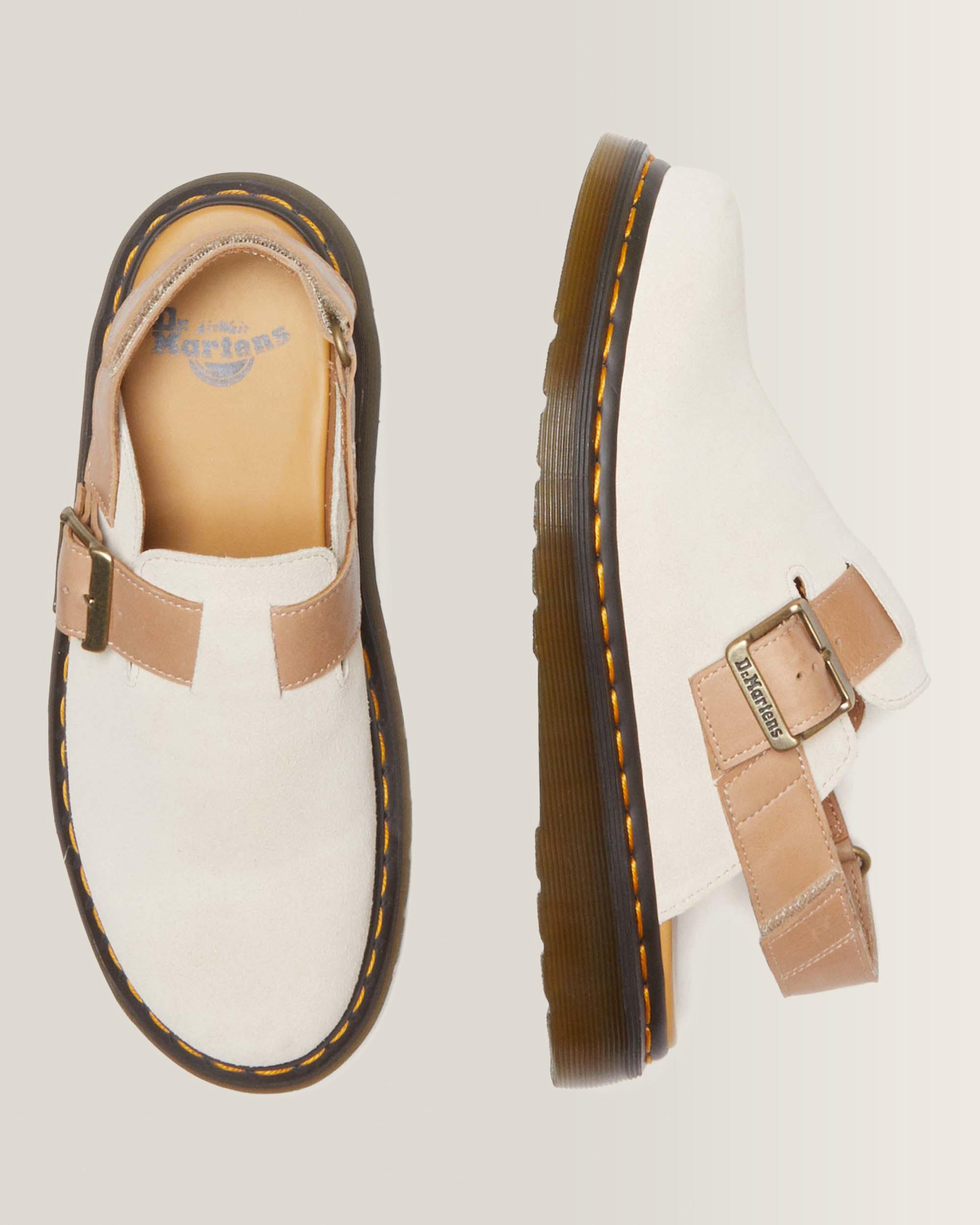 Jorge II Suède & Leren Slingback Mules