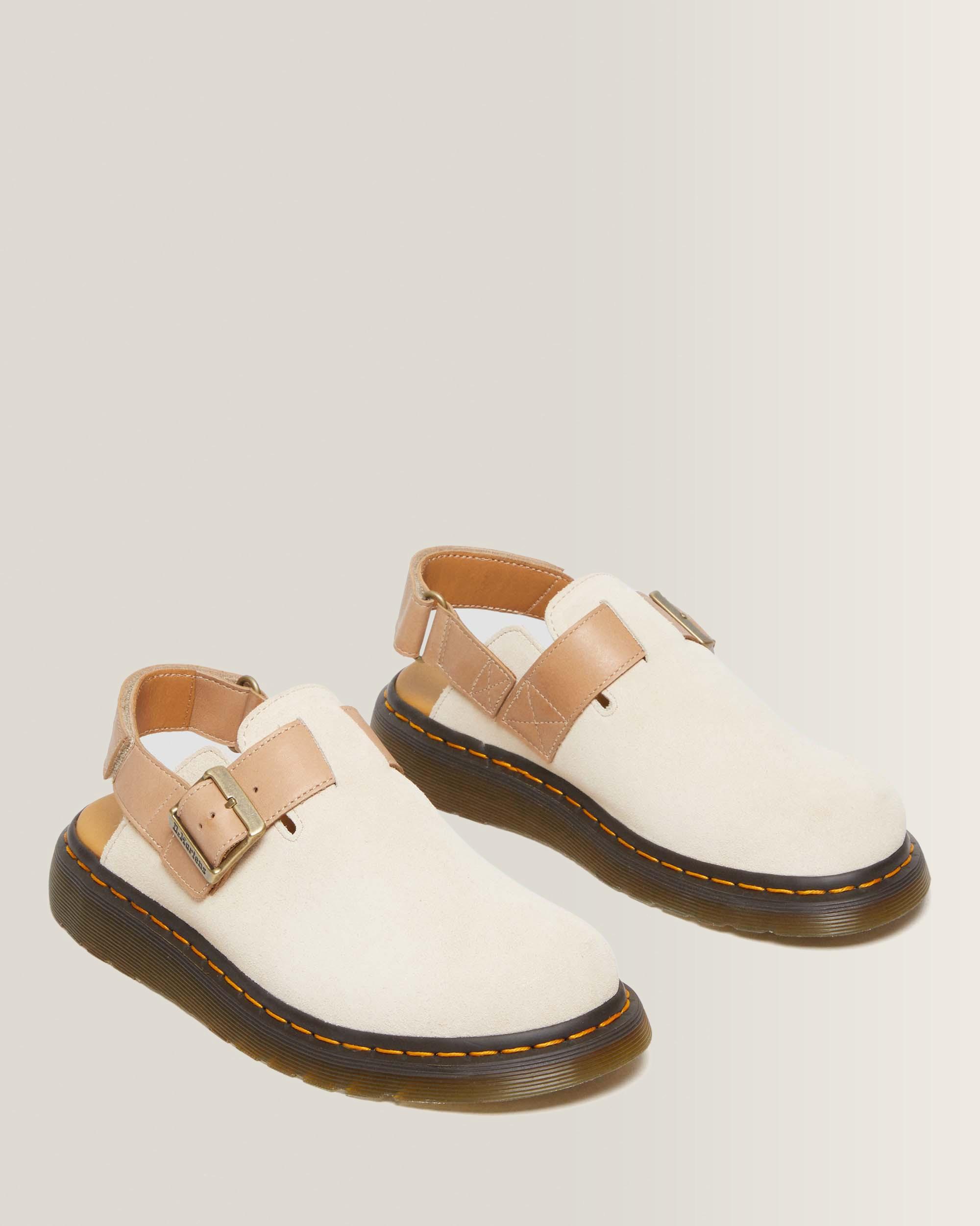 Jorge II Suède & Leren Slingback Mules