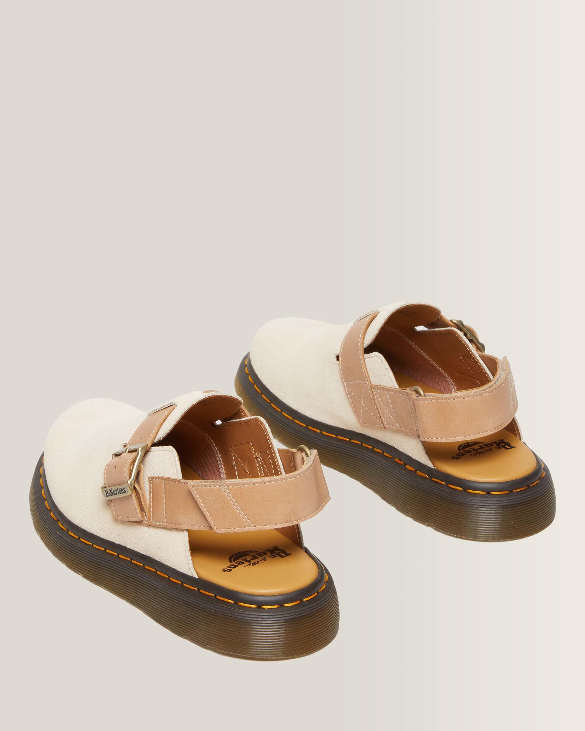 Jorge II Suède & Leren Slingback Mules