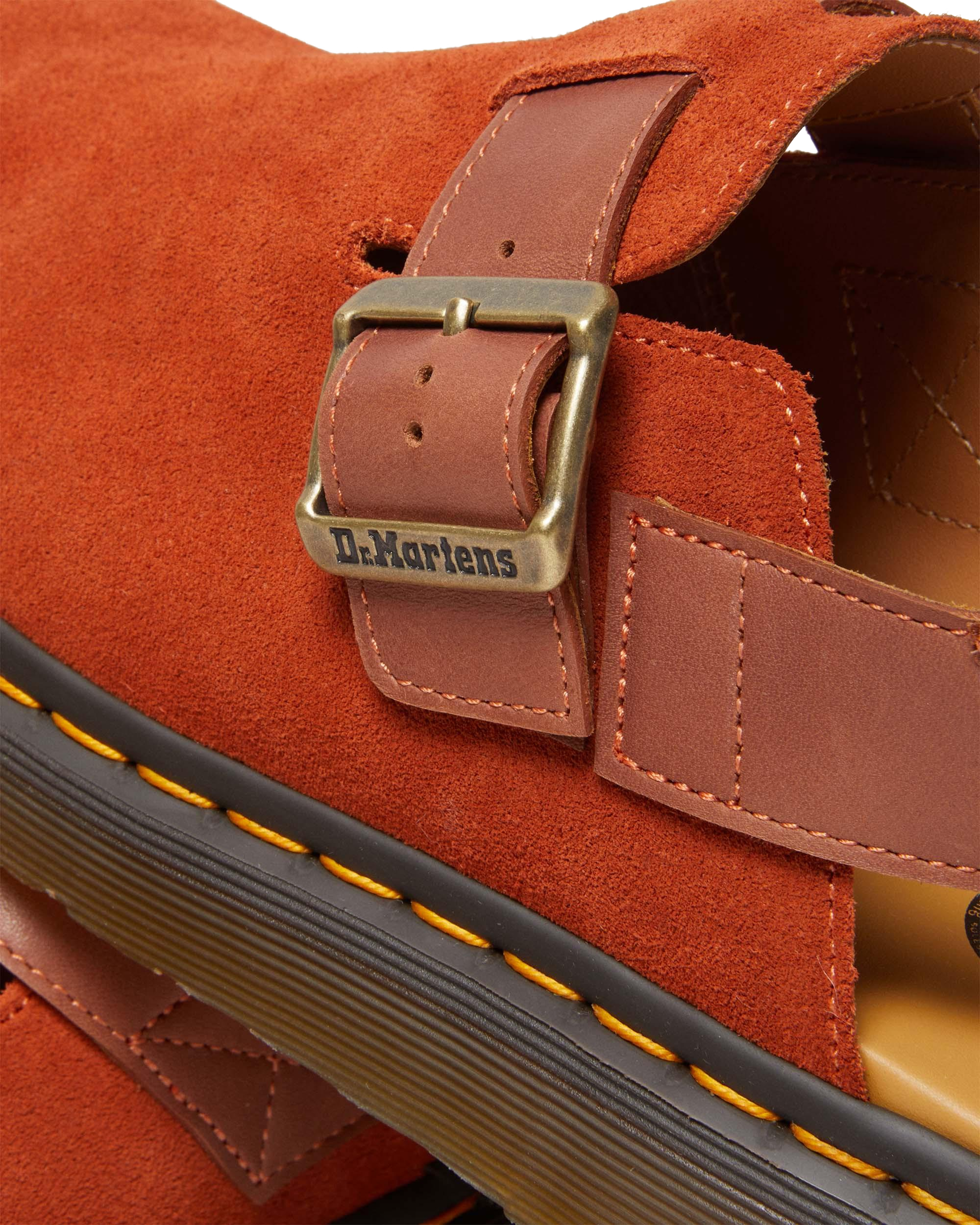 Jorge II Suede & Leather Slingback Mules in Saddle Tan | Dr. Martens™